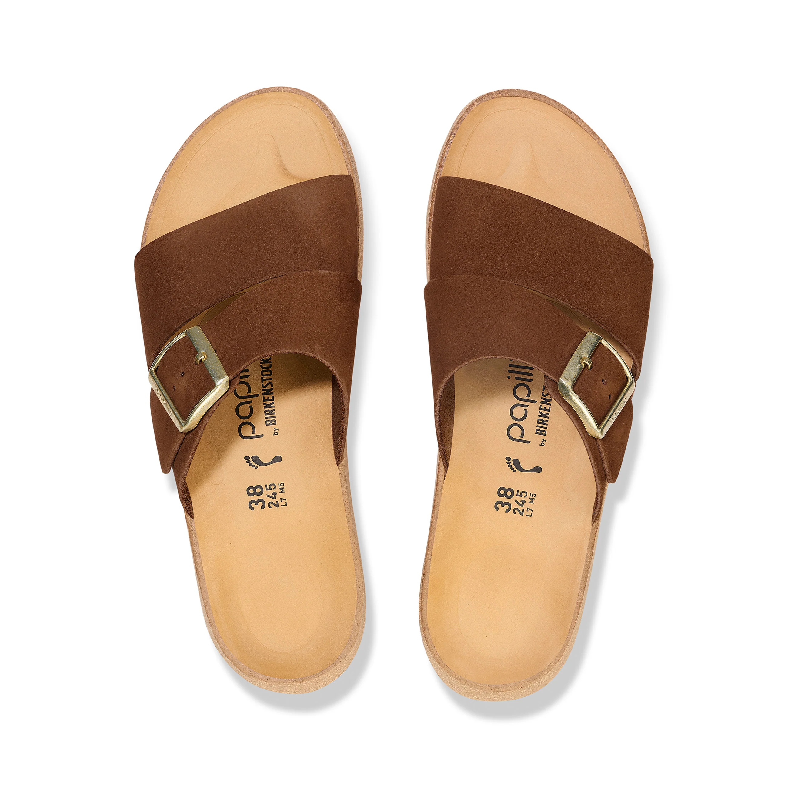 Almina Dark Tea Nubuck Leather - Image 3