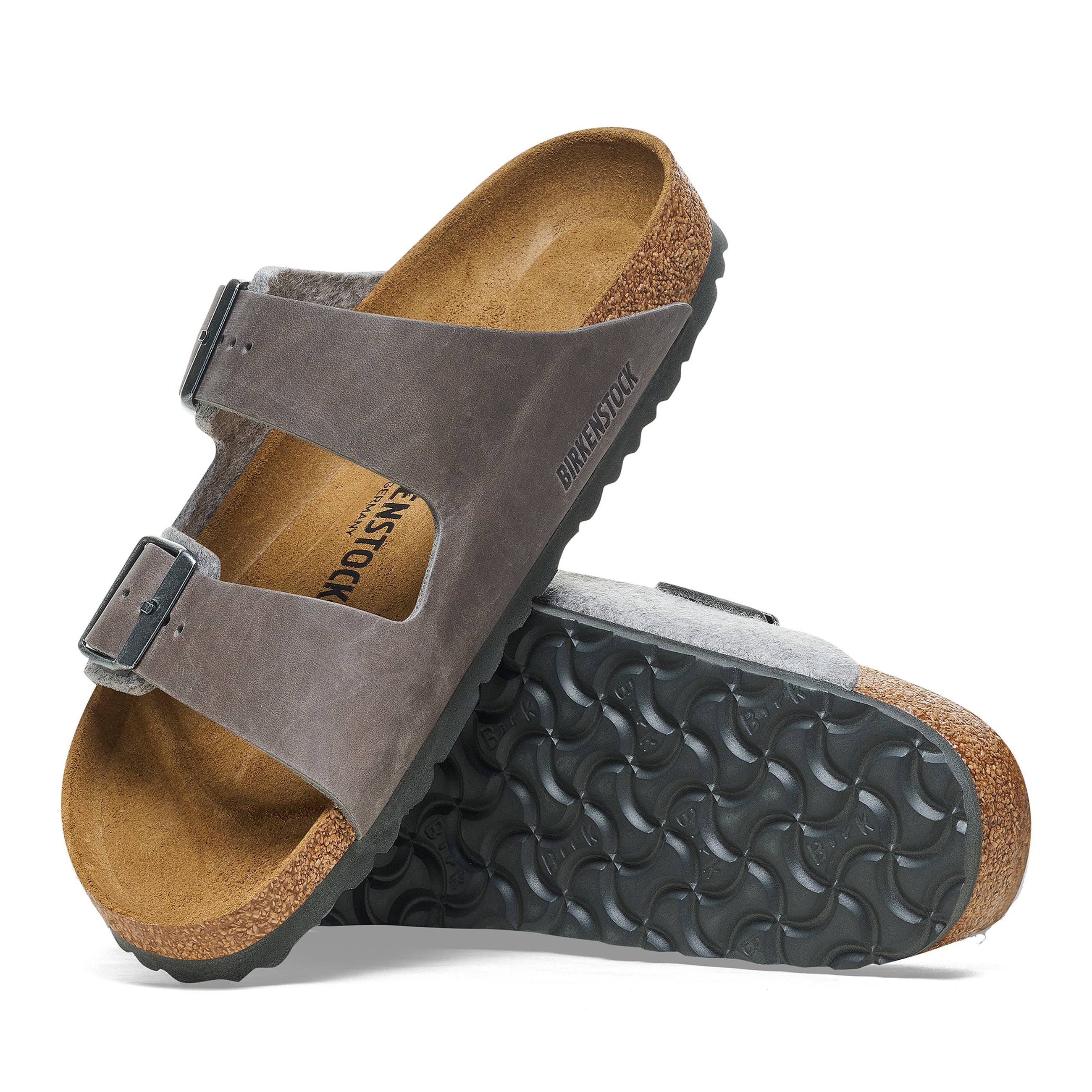 Arizona Authentic Felt Light Grey Oiled Leather/Felt - Image 4