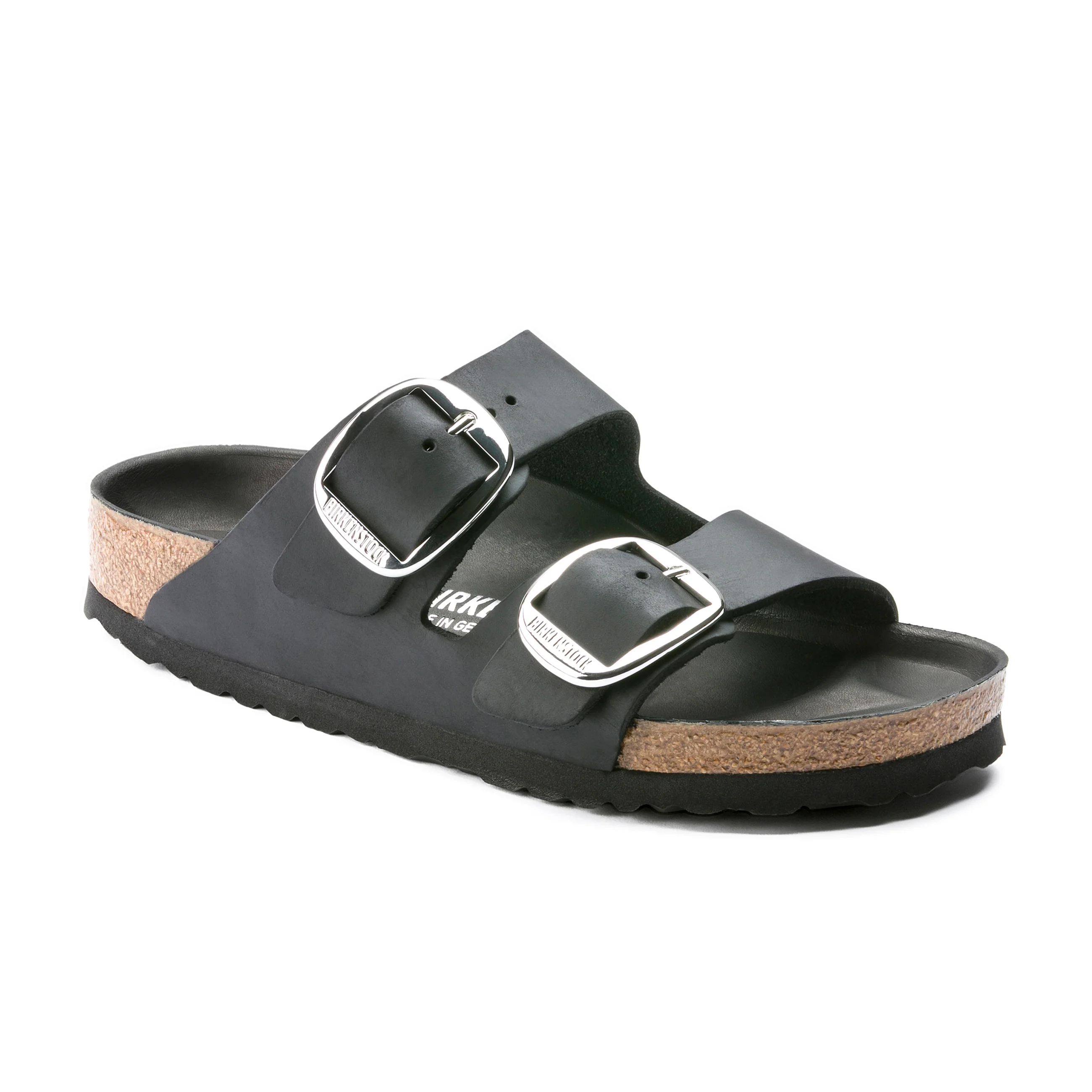 Arizona Big Buckle Black Oiled Leather