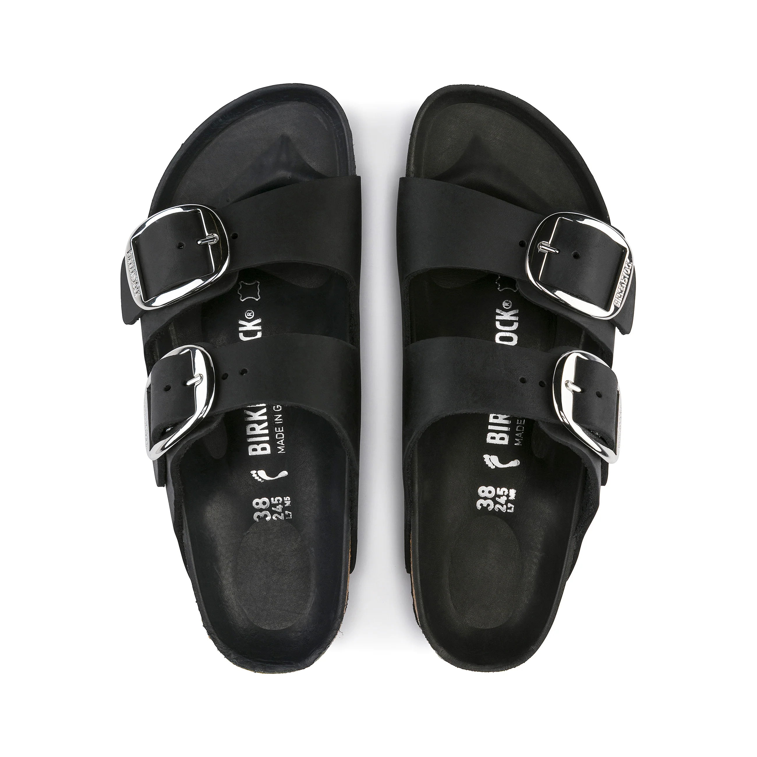 Arizona Big Buckle Black Oiled Leather - Image 3