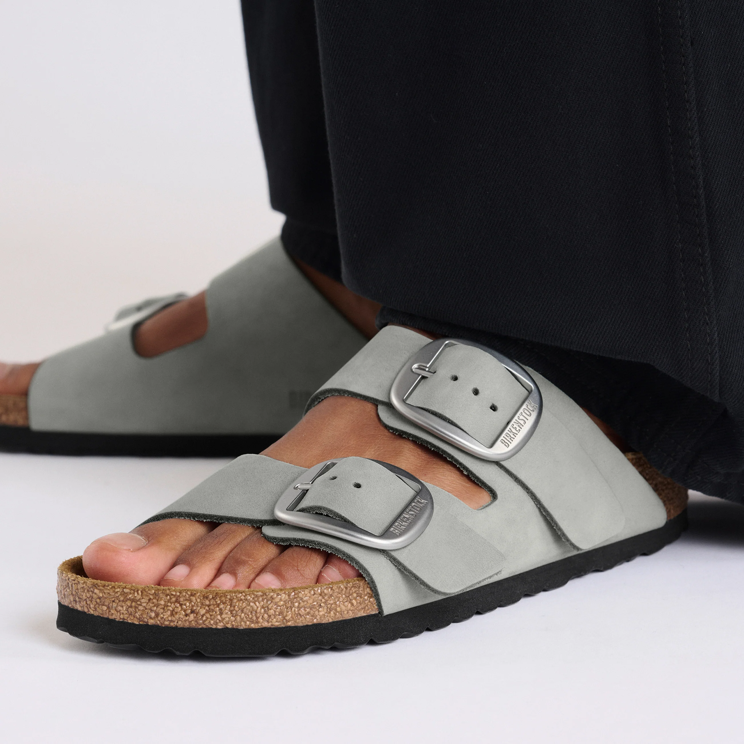 Arizona Big Buckle Pure Sage Nubuck Leather - Image 5