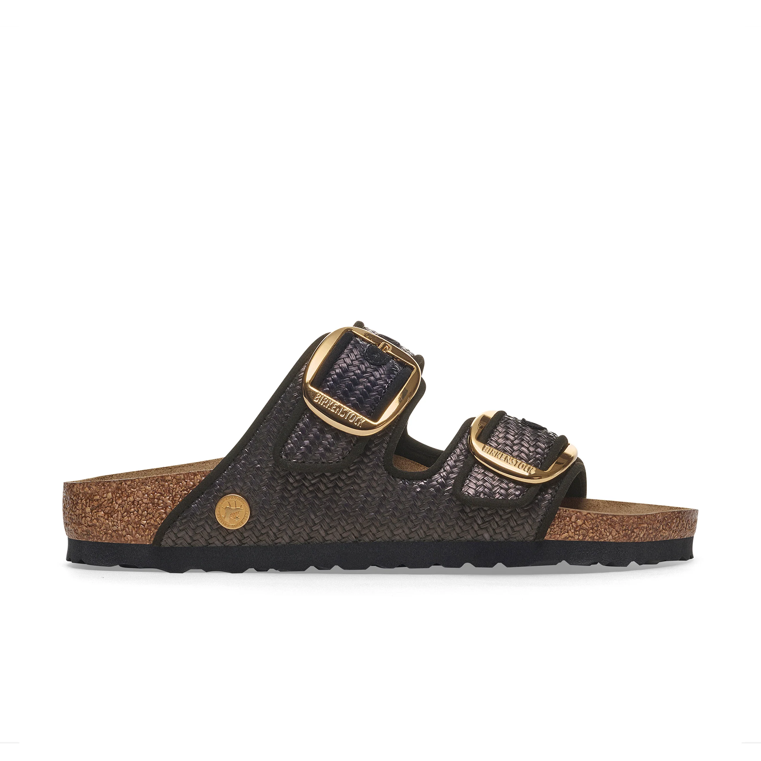 Arizona Big Buckle Raffia Black Textile - Image 2