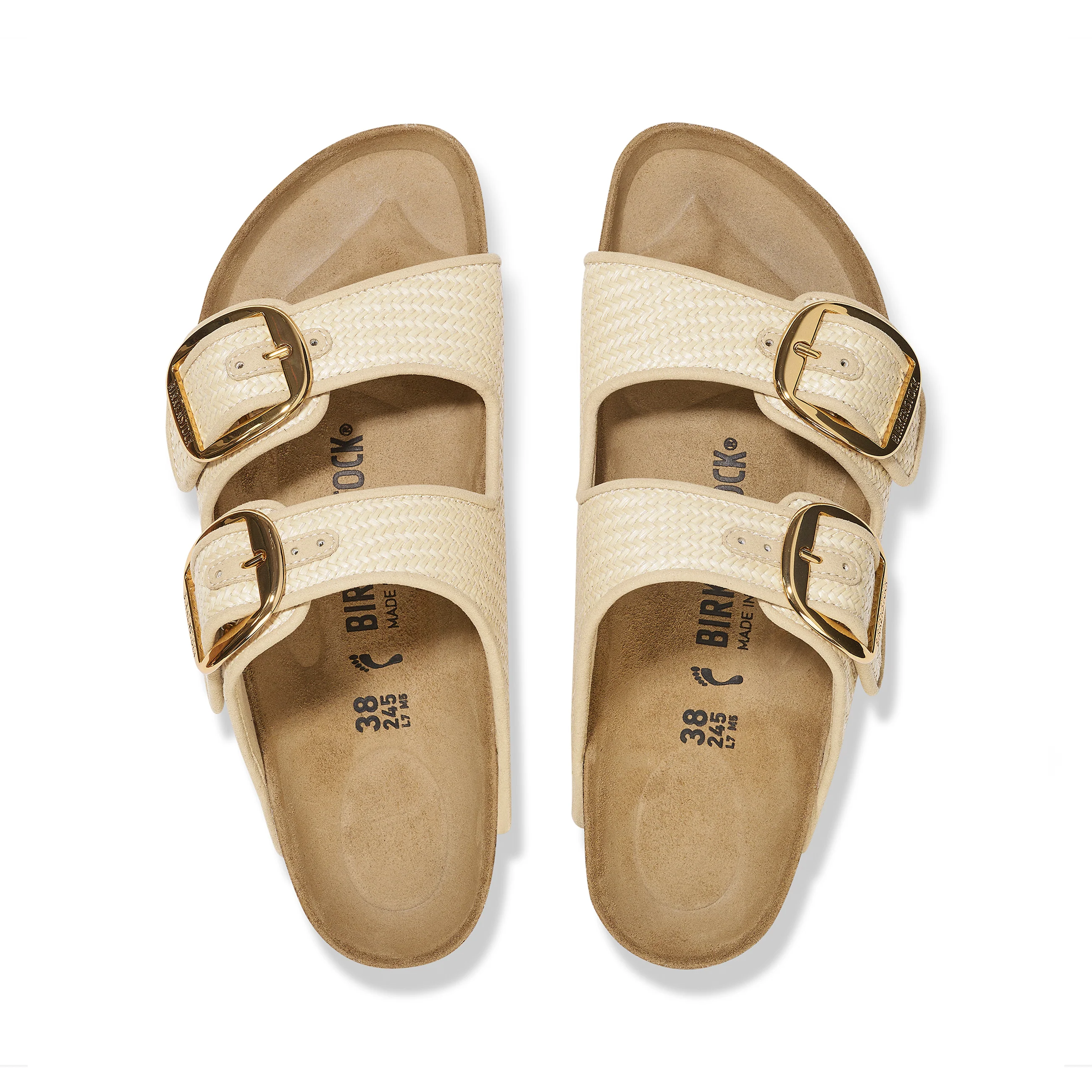 Arizona Big Buckle Raffia Natural Textile - Image 3
