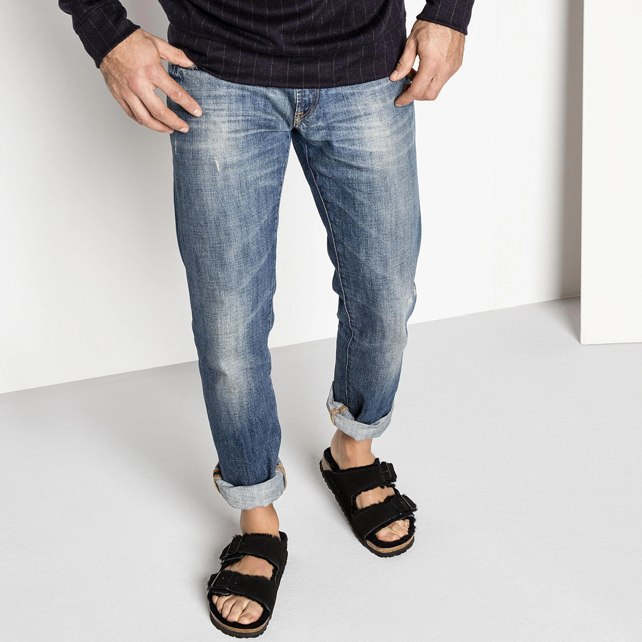 Arizona Shearling Black Suede Leather/Shearling - Image 6
