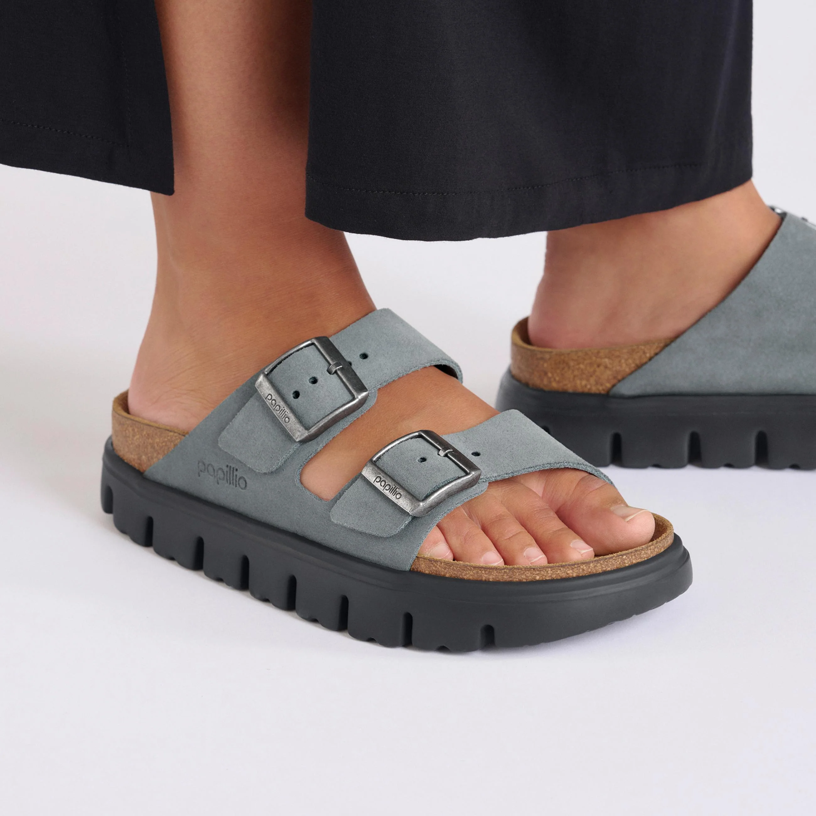 Arizona Chunky Basalt Grey Suede Leather - Image 5