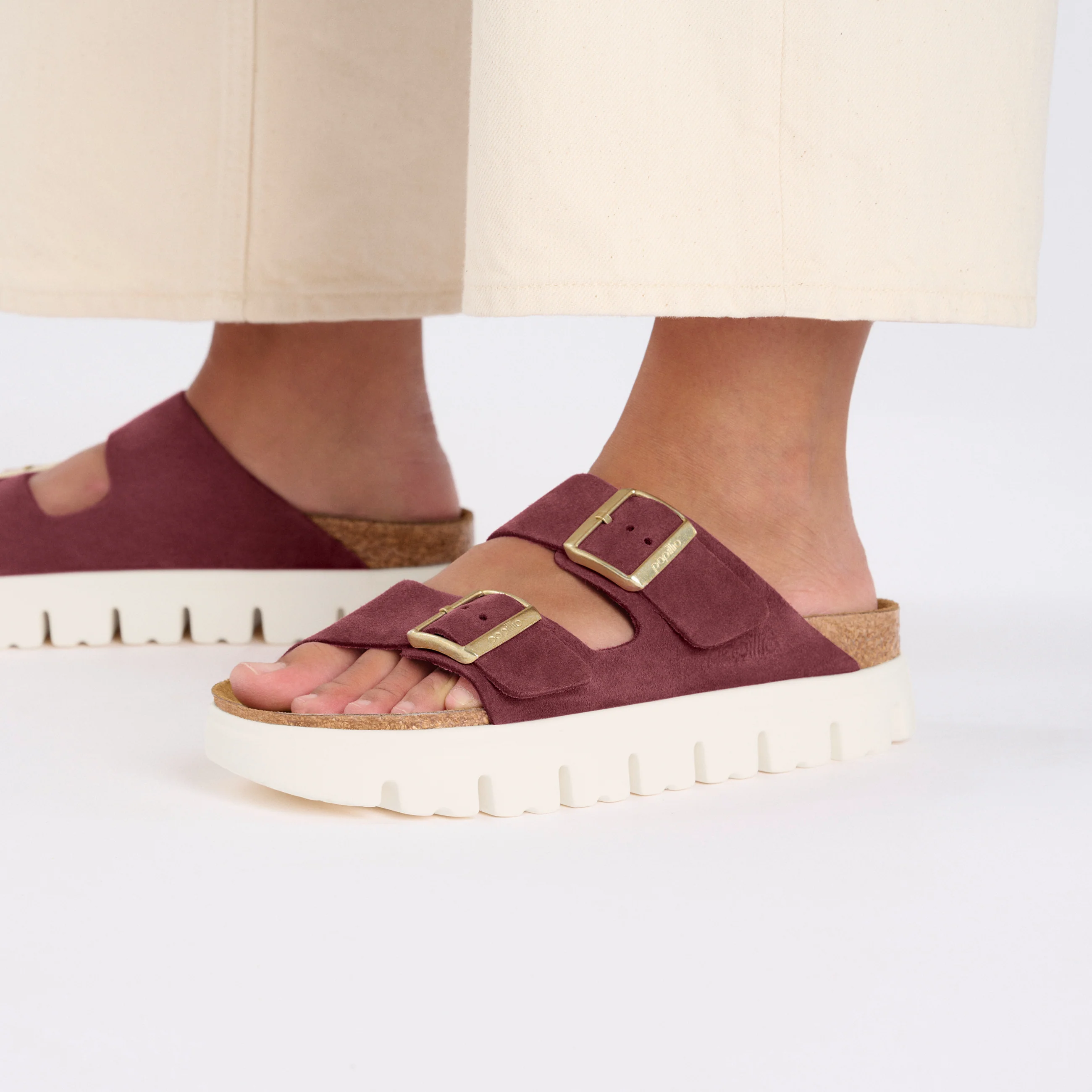 Arizona Chunky Berry Crush Suede Leather - Image 5