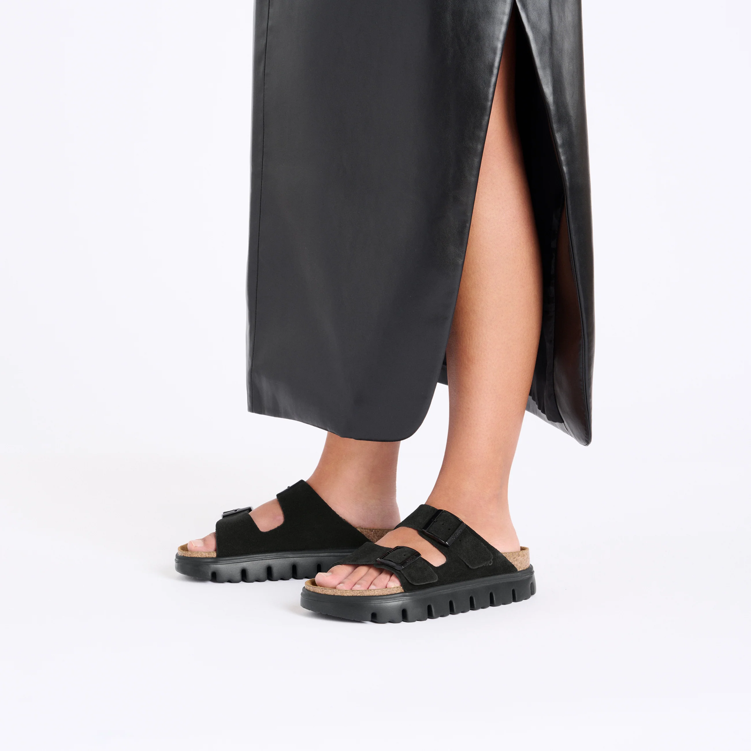 Arizona Chunky Black Suede Leather - Image 4