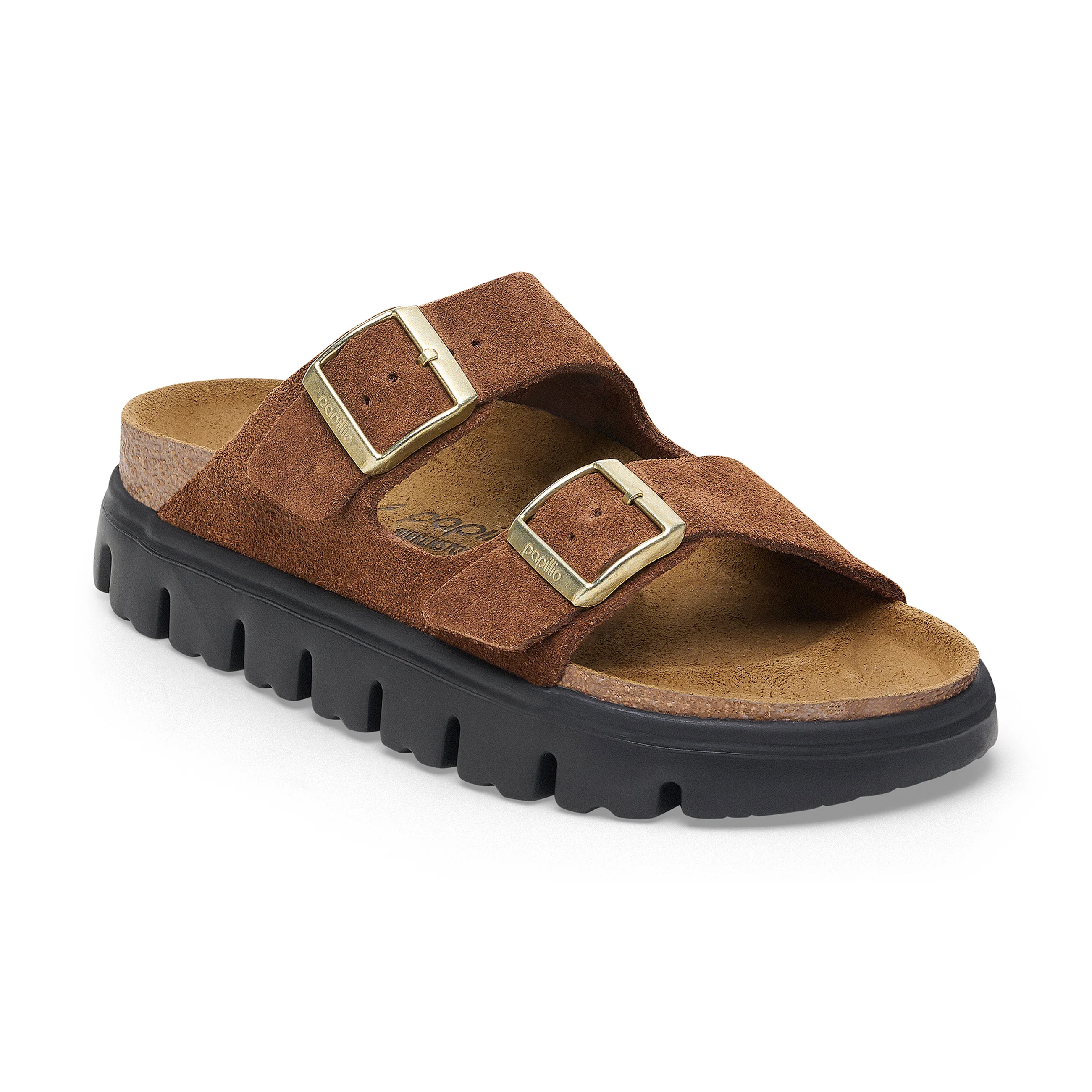 Arizona Chunky Dark Tea Suede Leather