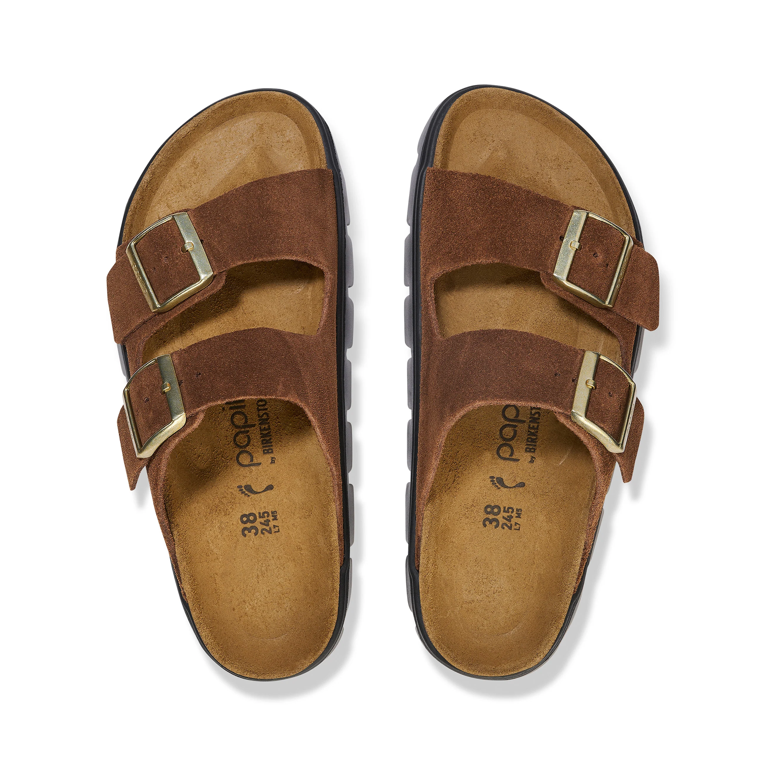 Arizona Chunky Dark Tea Suede Leather - Image 3