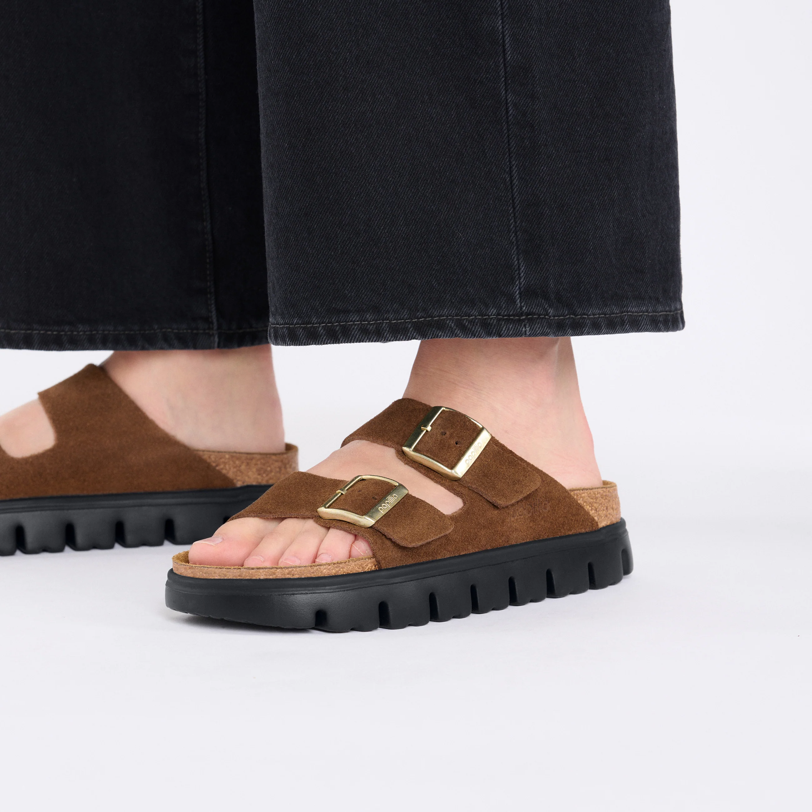 Arizona Chunky Dark Tea Suede Leather - Image 5