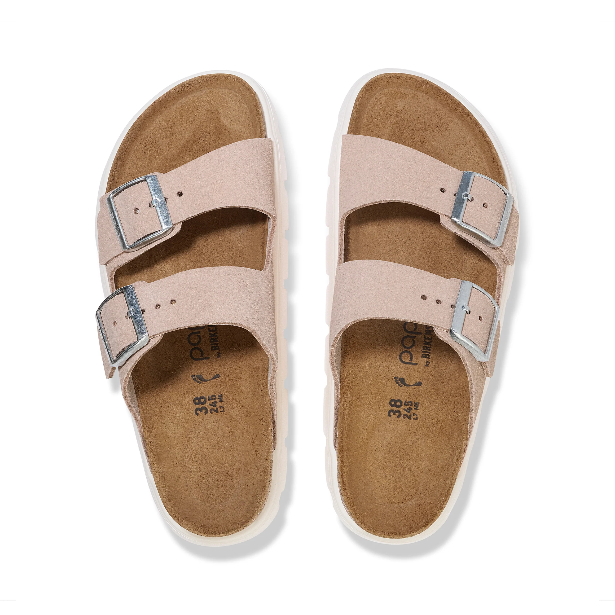 Arizona Chunky Light Rose Suede Leather - Image 3