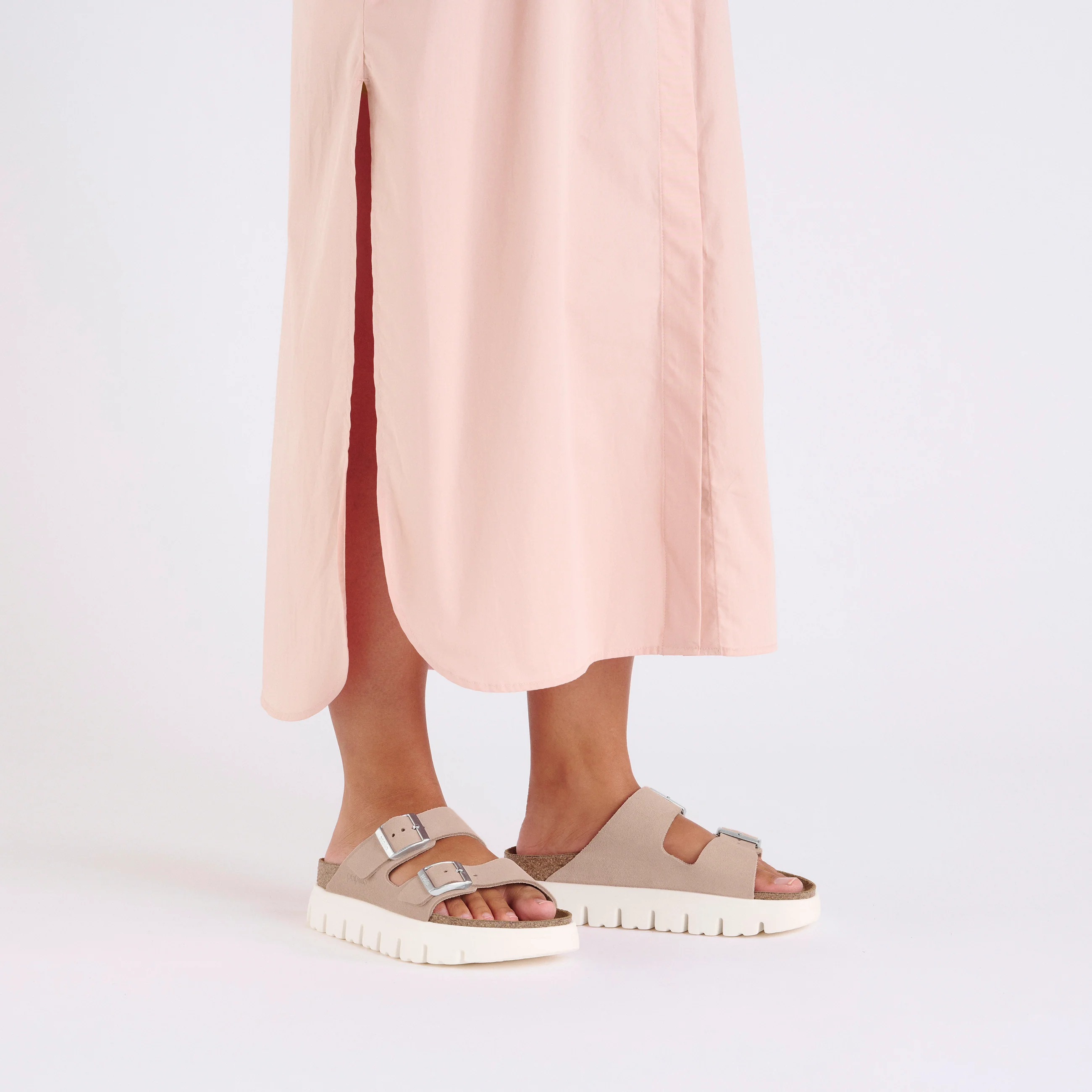 Arizona Chunky Light Rose Suede Leather - Image 4