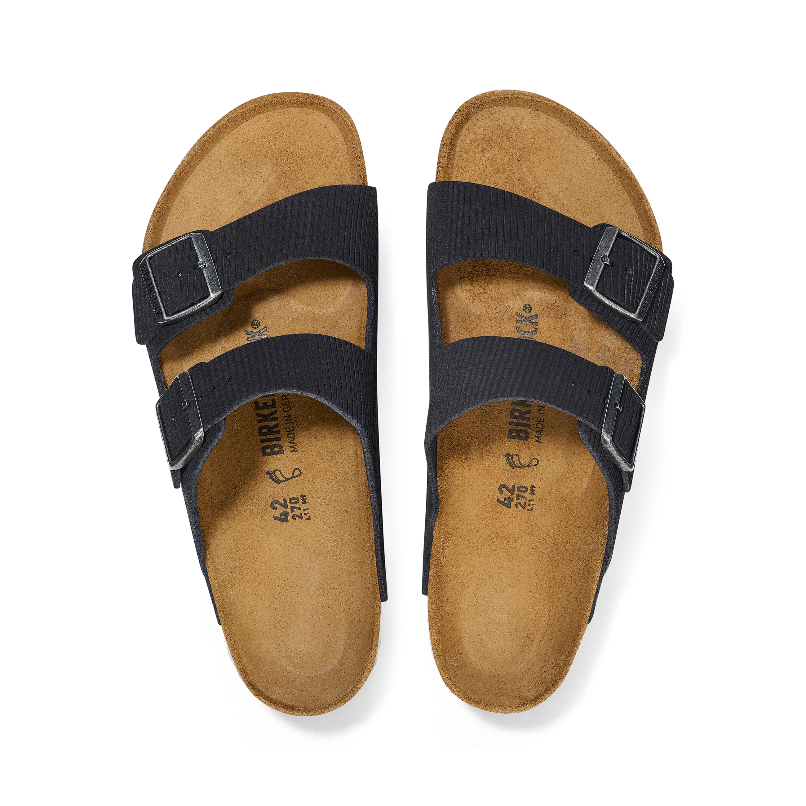 Arizona Corduroy Midnight Embossed Suede Leather - Image 3
