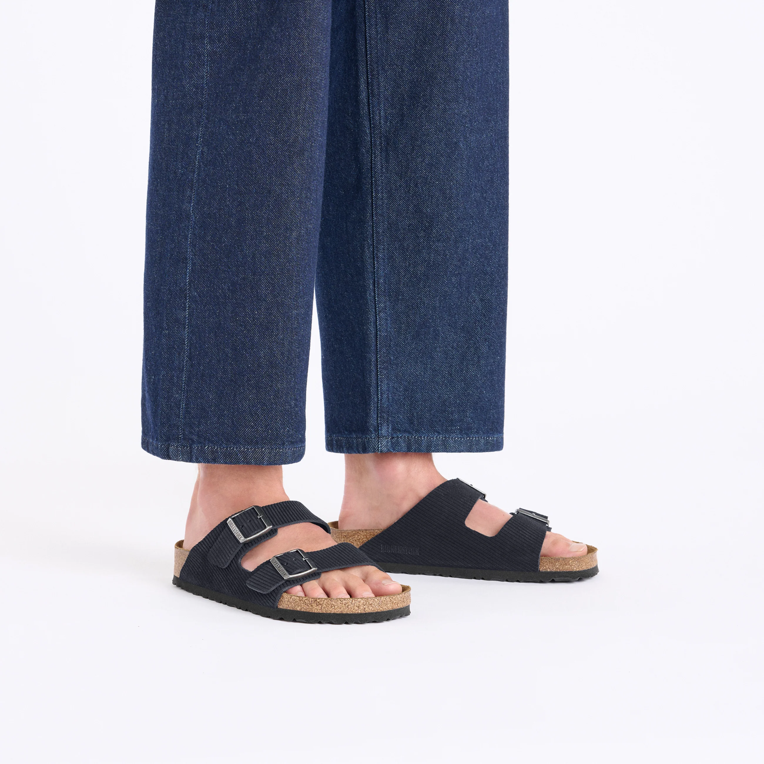 Arizona Corduroy Midnight Embossed Suede Leather - Image 4