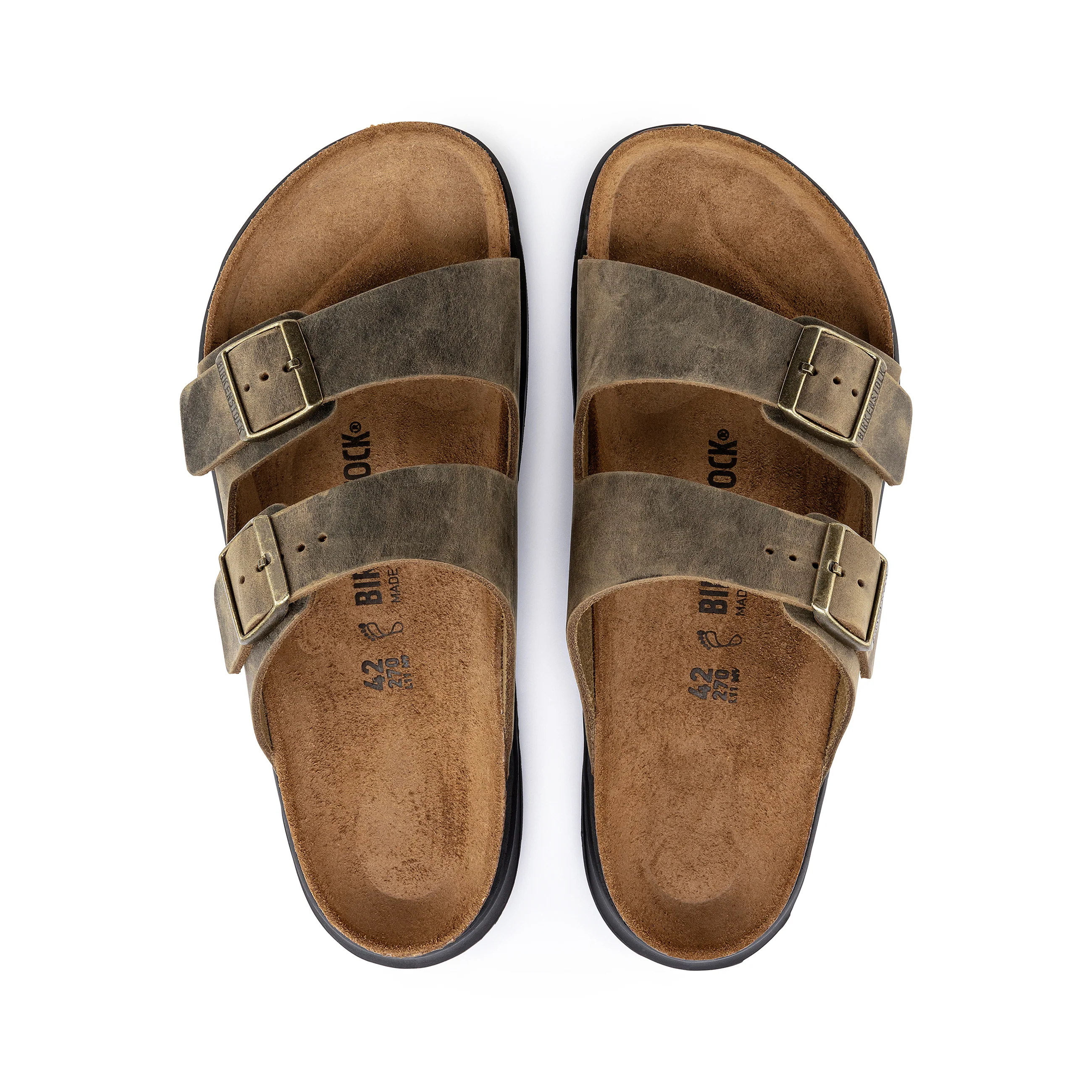 Arizona Cross Town Arctic Faded Khaki Waxy Leather - Image 3