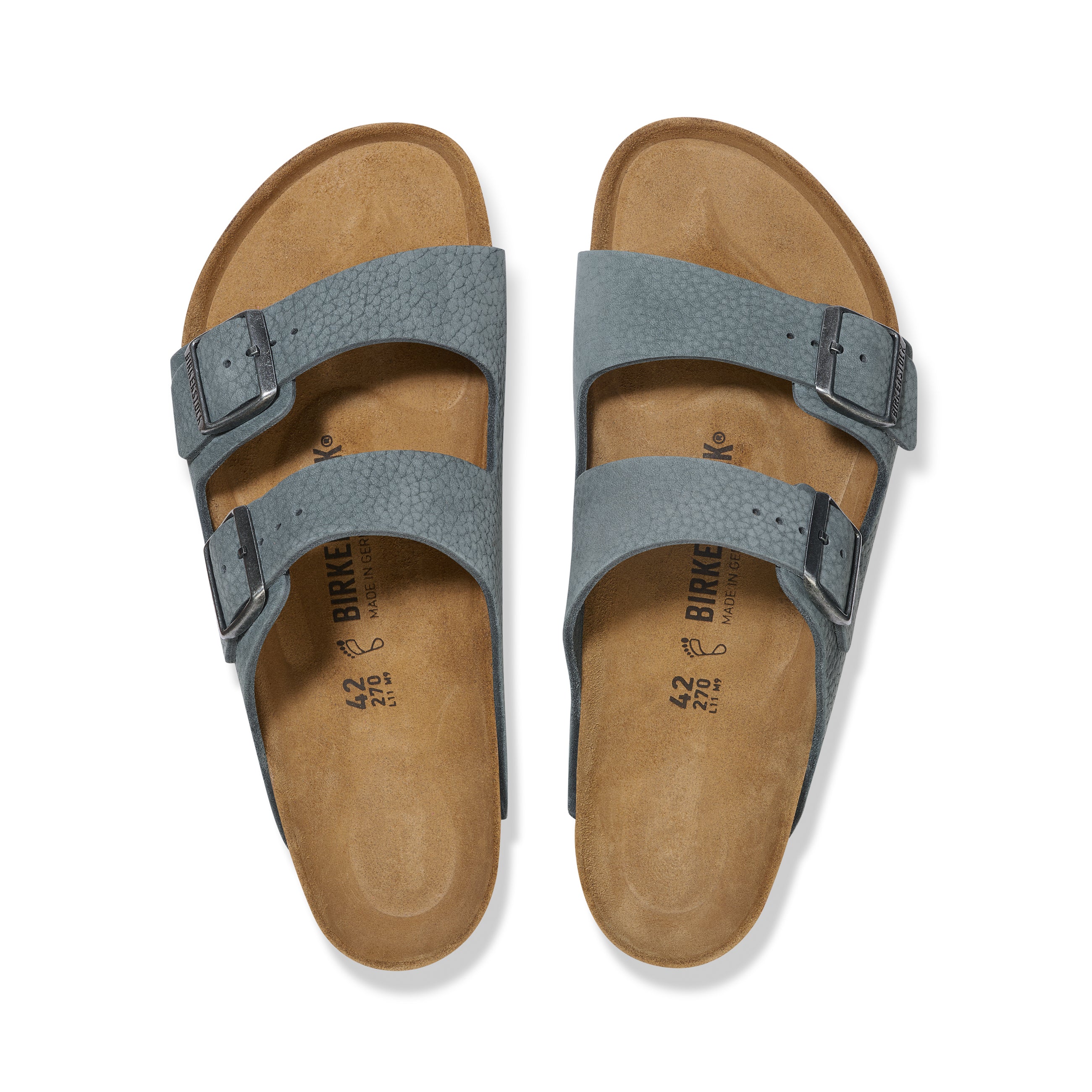 Arizona Desert Buck Basalt Grey Nubuck Leather - Image 3