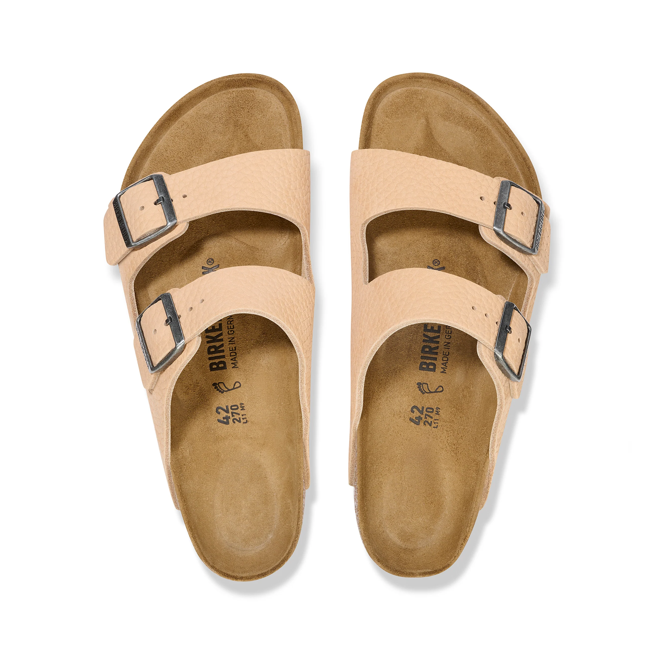 Arizona Desert Buck New Beige Nubuck Leather - Image 3