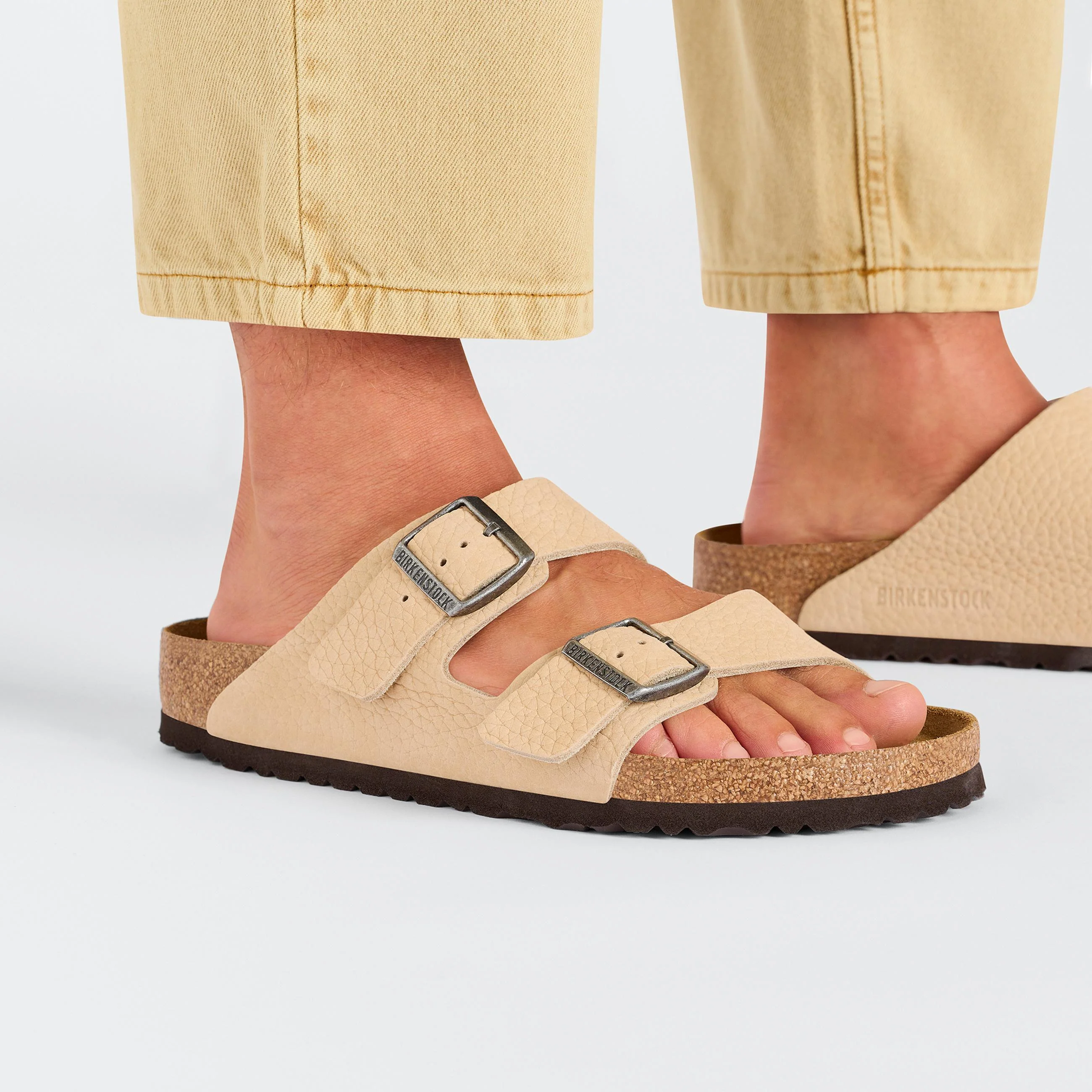 Arizona Desert Buck New Beige Nubuck Leather - Image 6