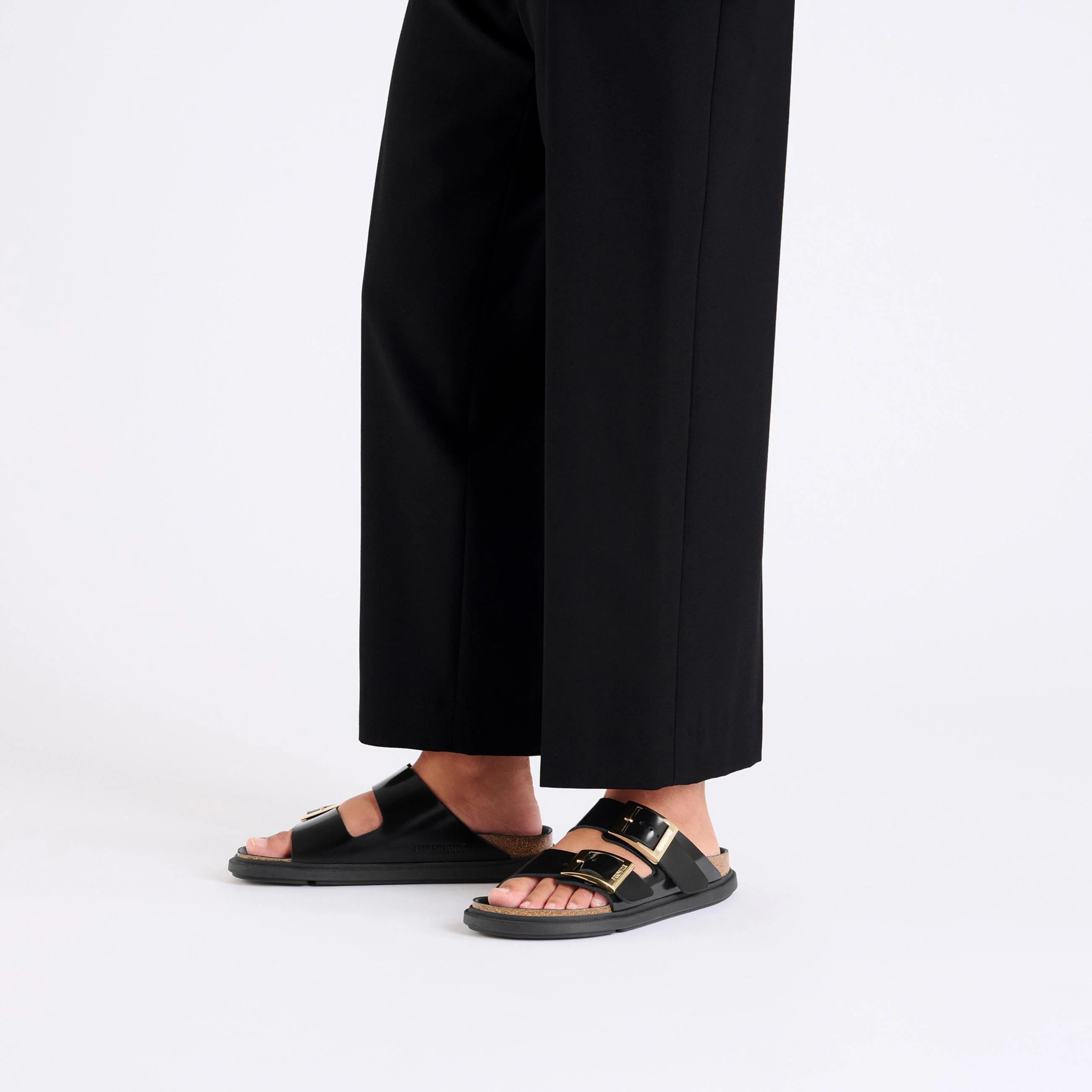 Arizona Droplet Buckle High Shine Black Natural Leather Patent - Image 4