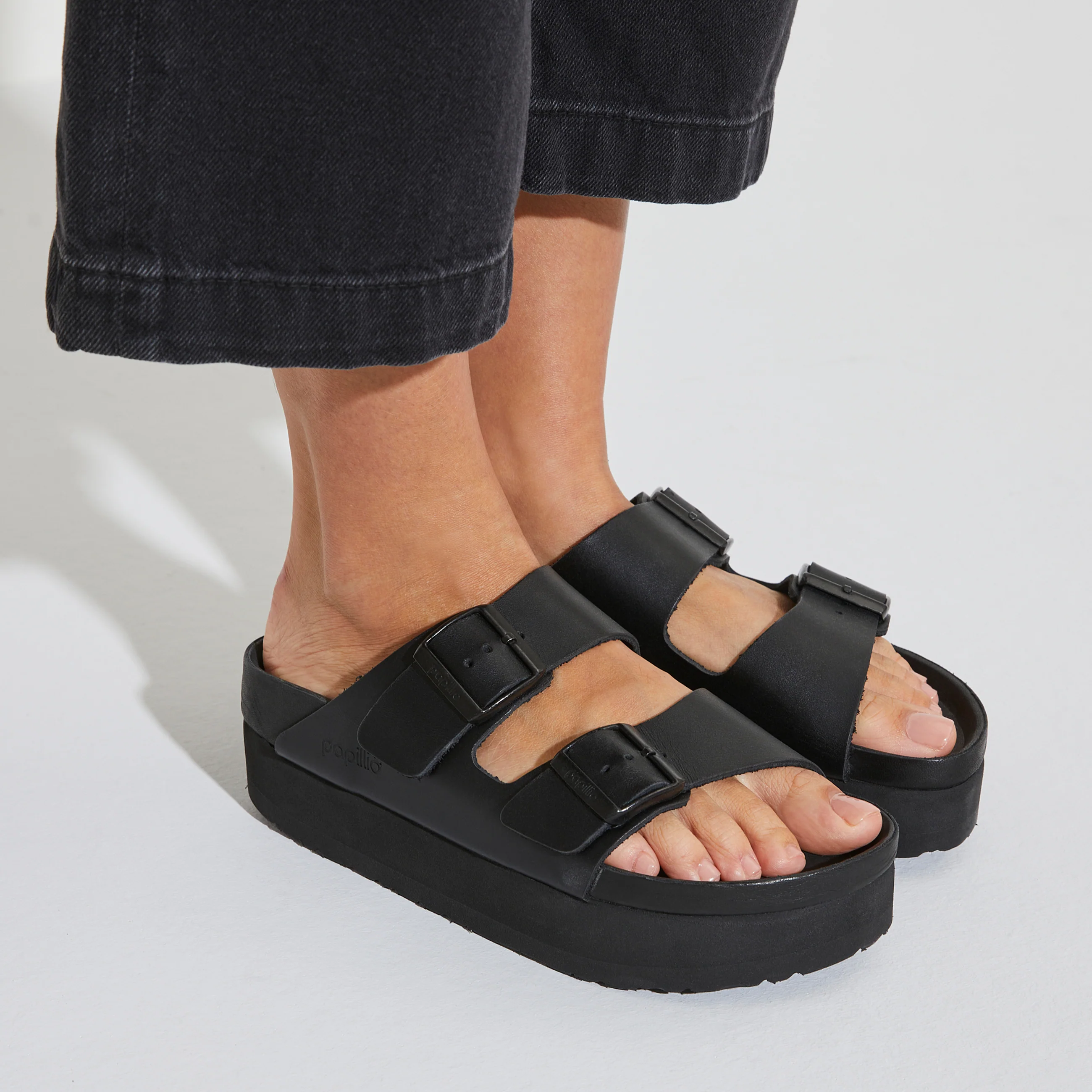 Arizona Exquisite Platform Black Natural Leather - Image 6