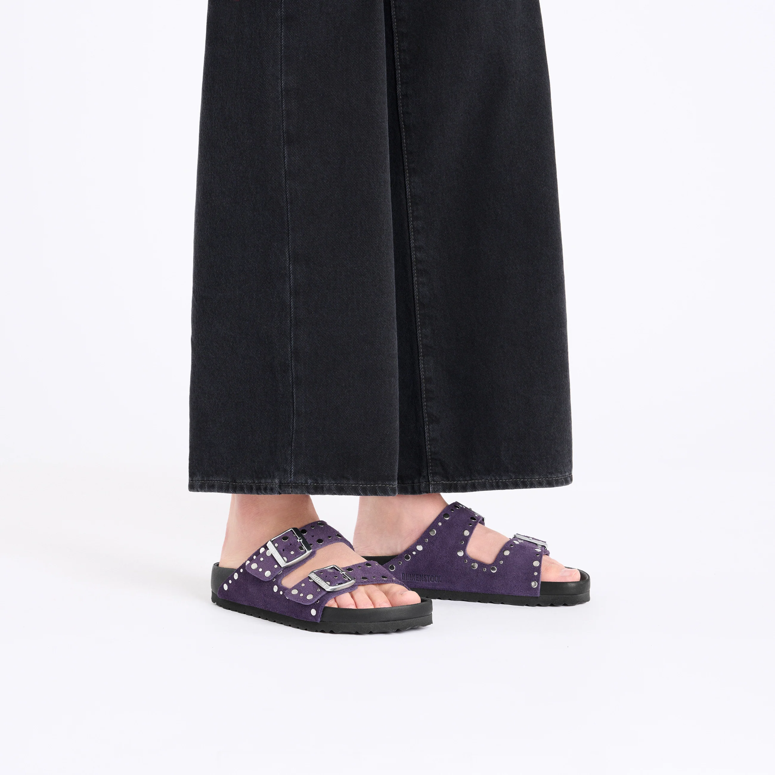 Arizona Exquisite Rivets Acai Suede Leather - Image 4