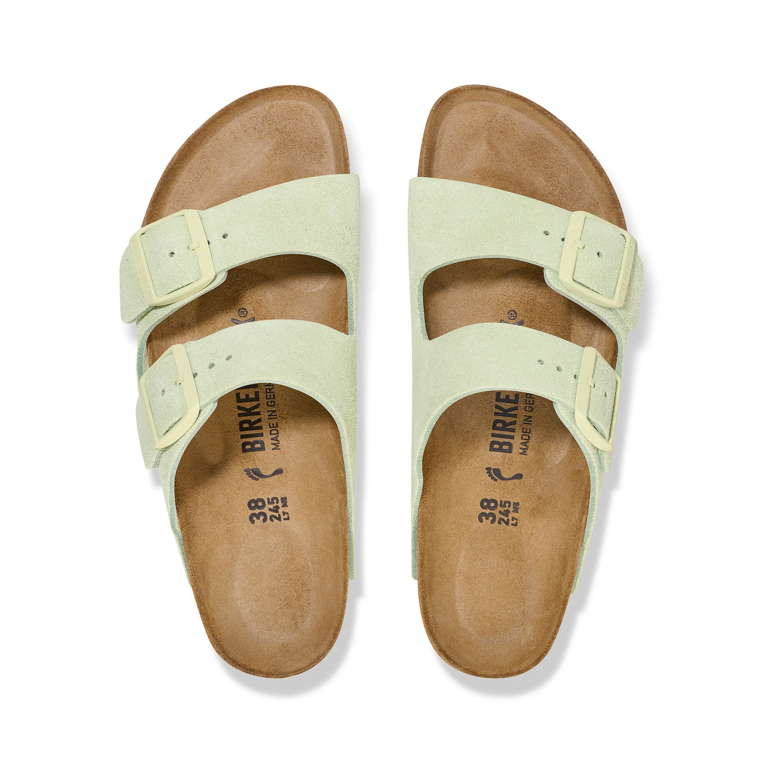 Arizona Faded Lime Suede Leather - Image 3