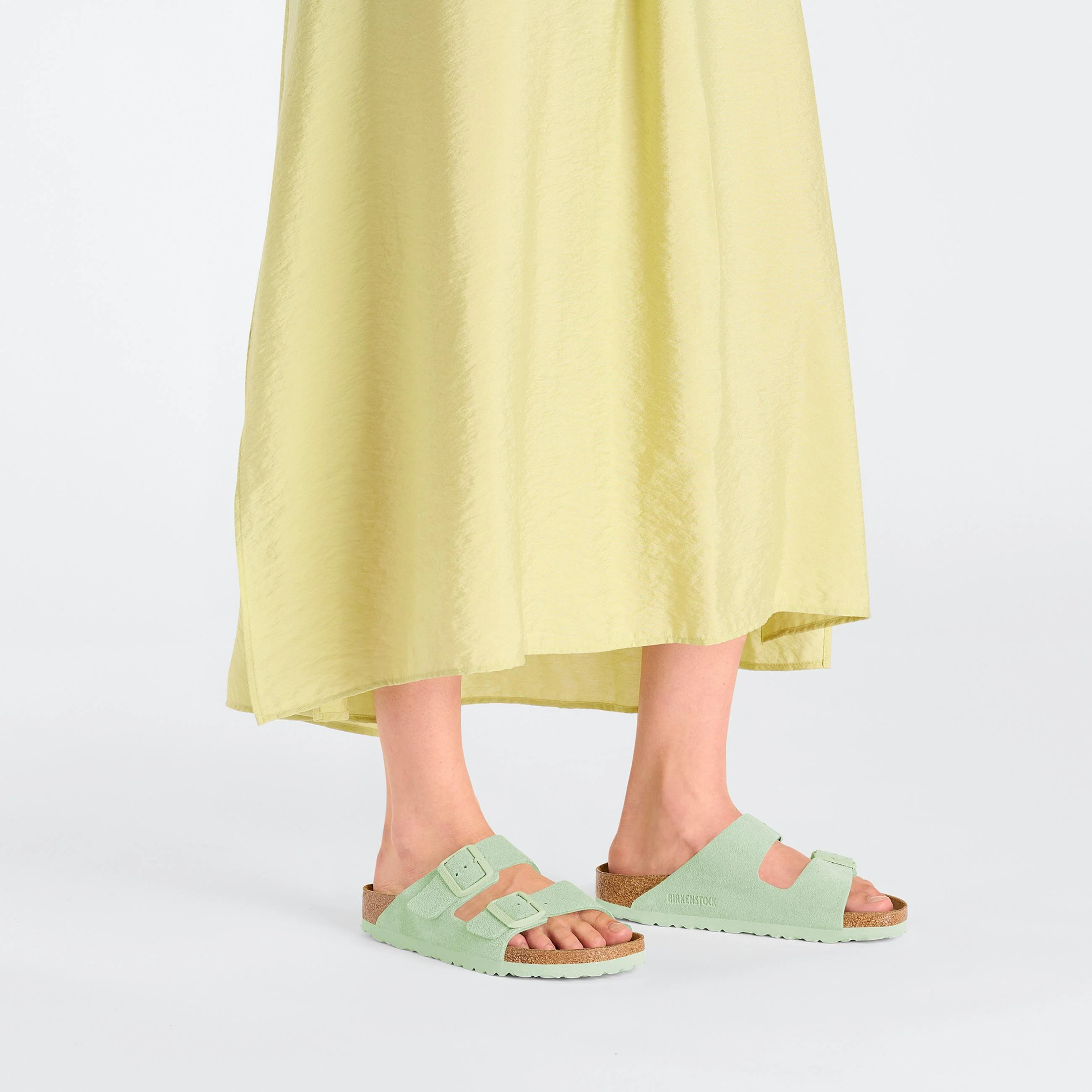 Arizona Faded Lime Suede Leather - Image 5