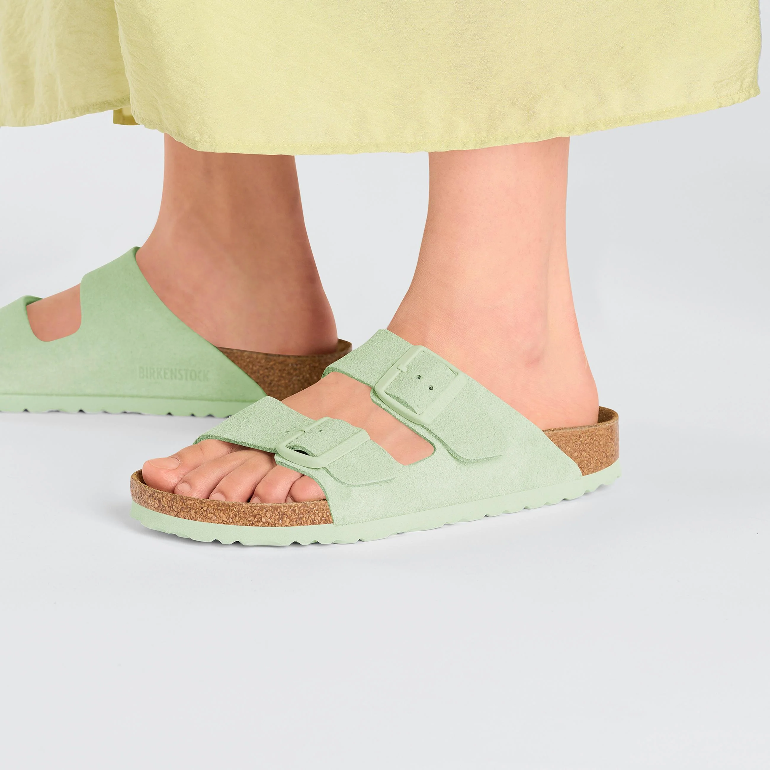 Arizona Faded Lime Suede Leather - Image 6
