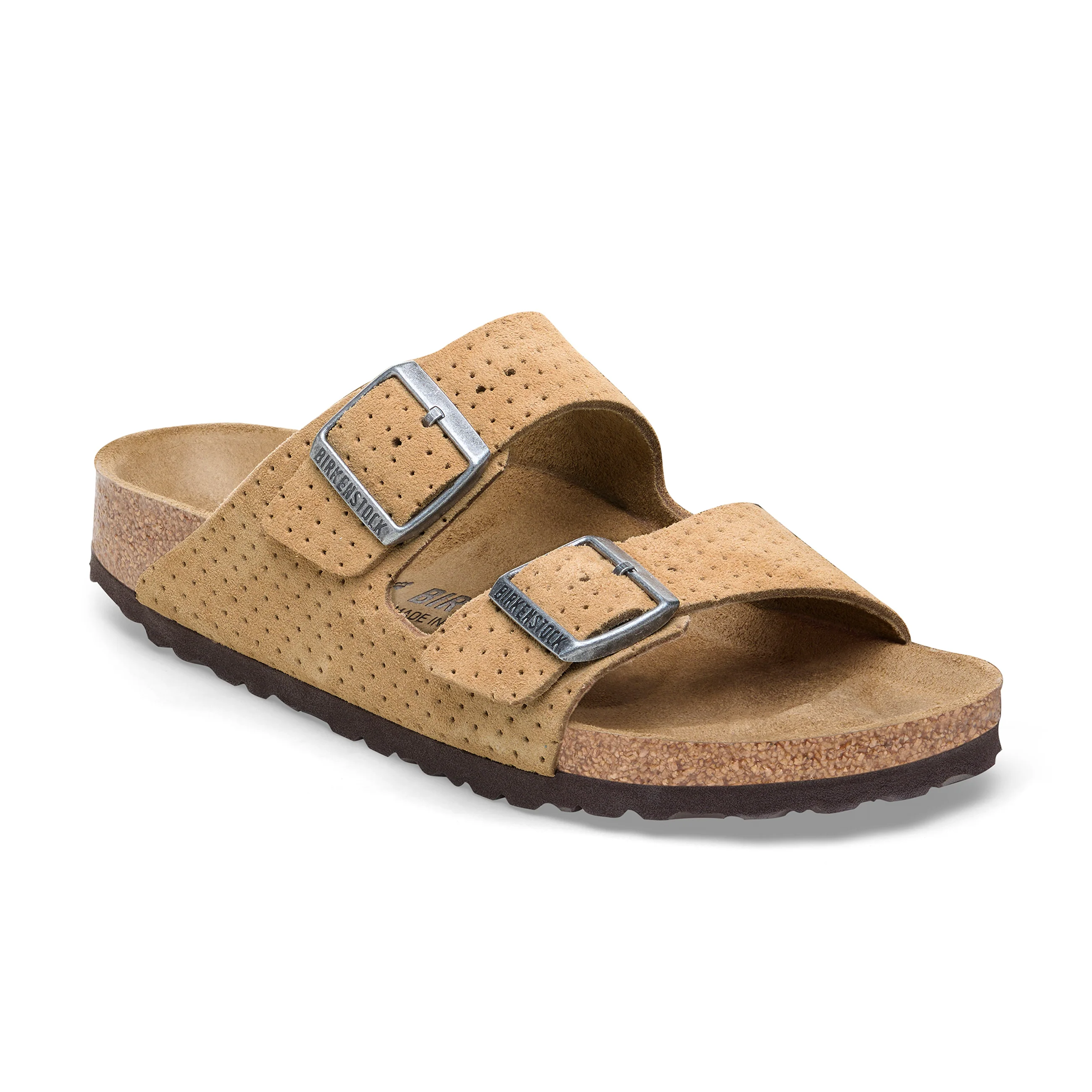 Arizona New Beige Embossed Suede Leather
