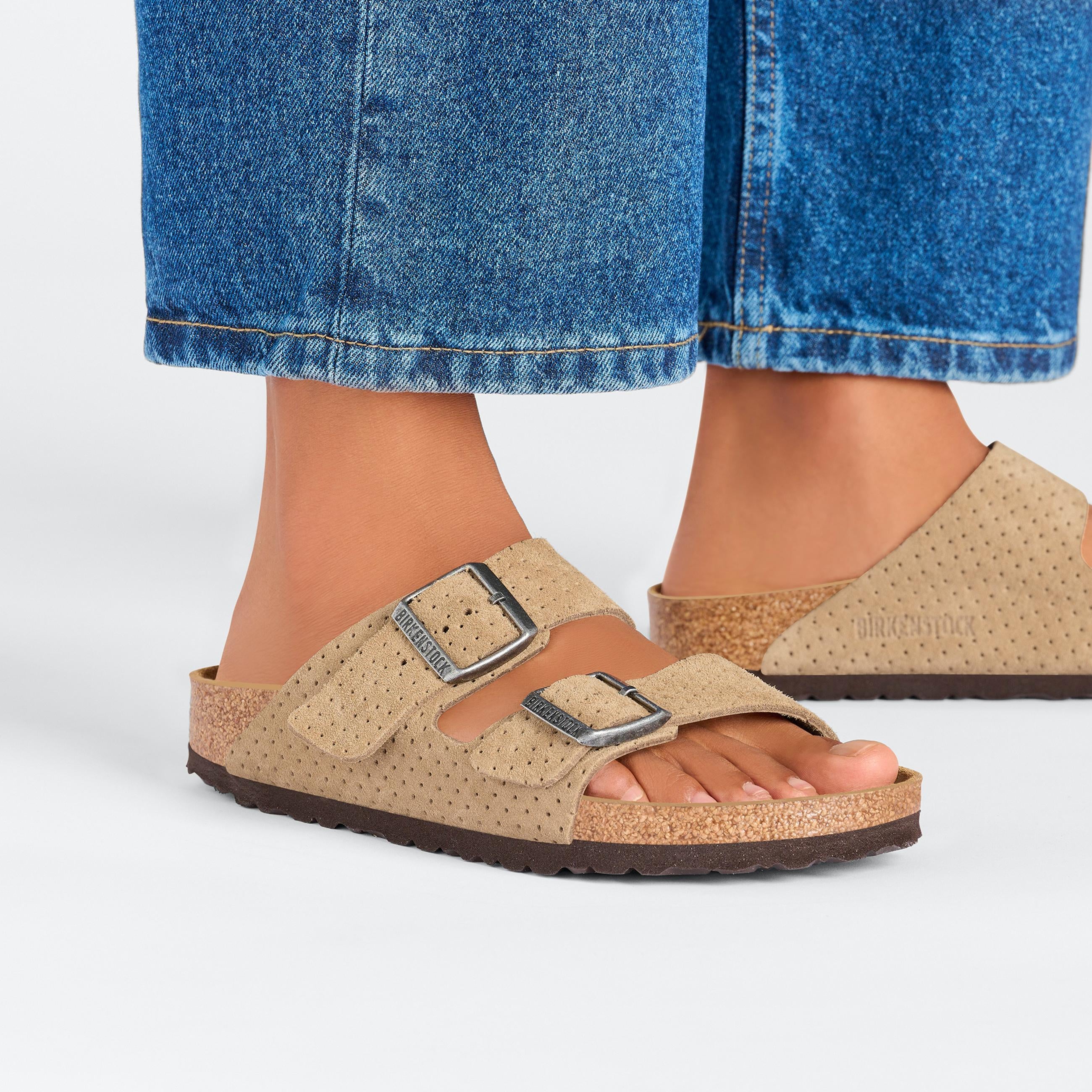 Arizona New Beige Embossed Suede Leather - Image 6