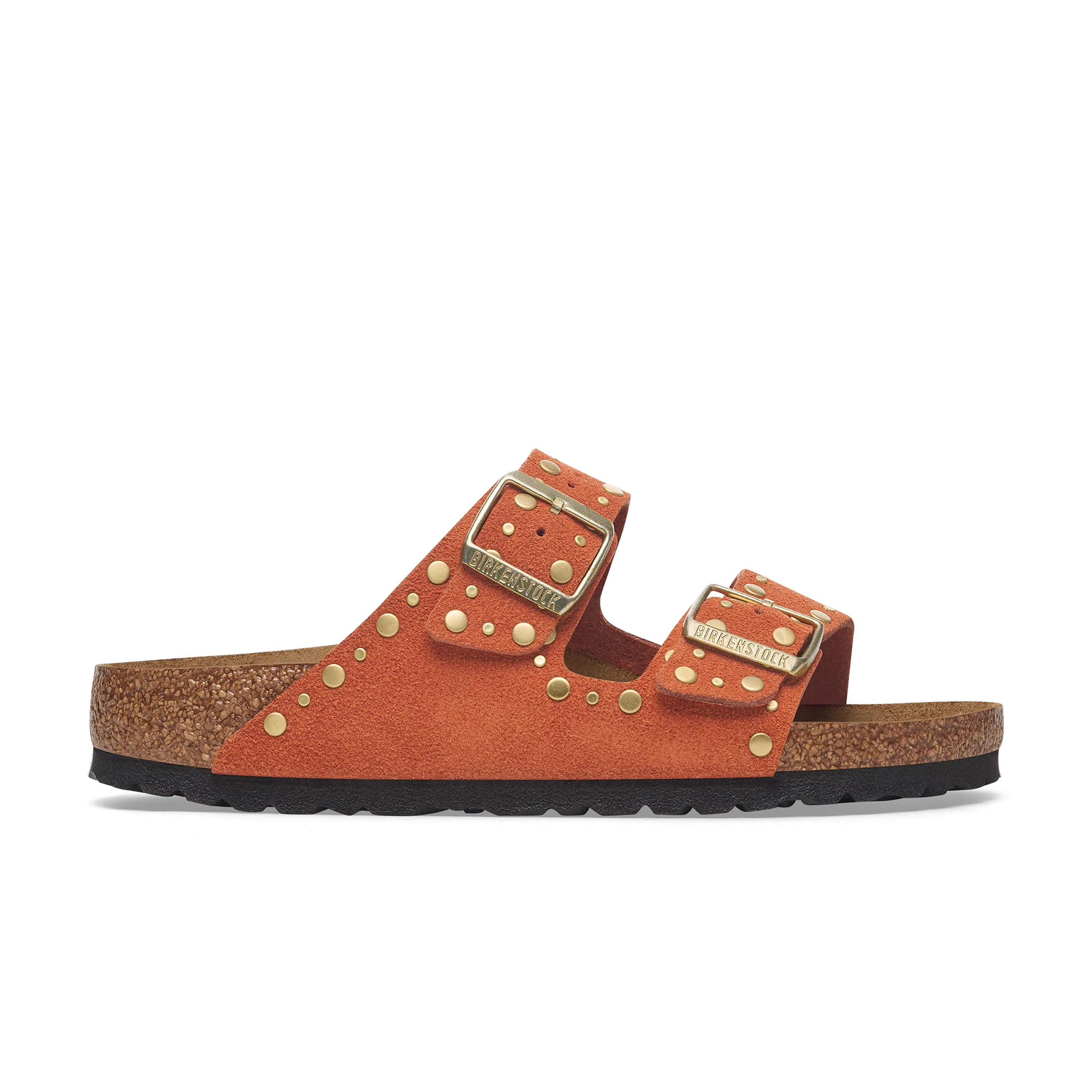 Arizona Rivet Dark Rust Suede Leather - Image 2