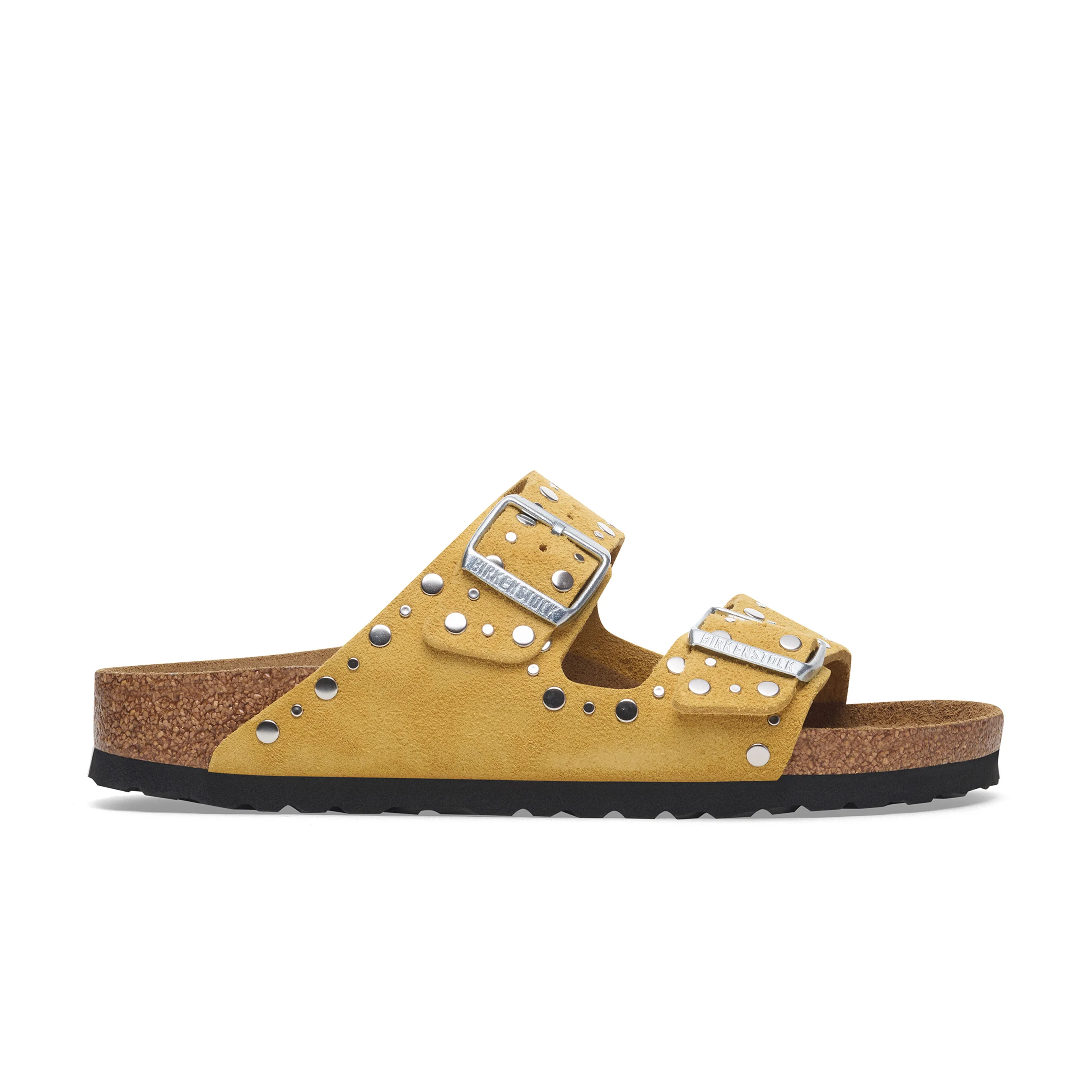 Arizona Rivet Ochre Suede Leather - Image 2