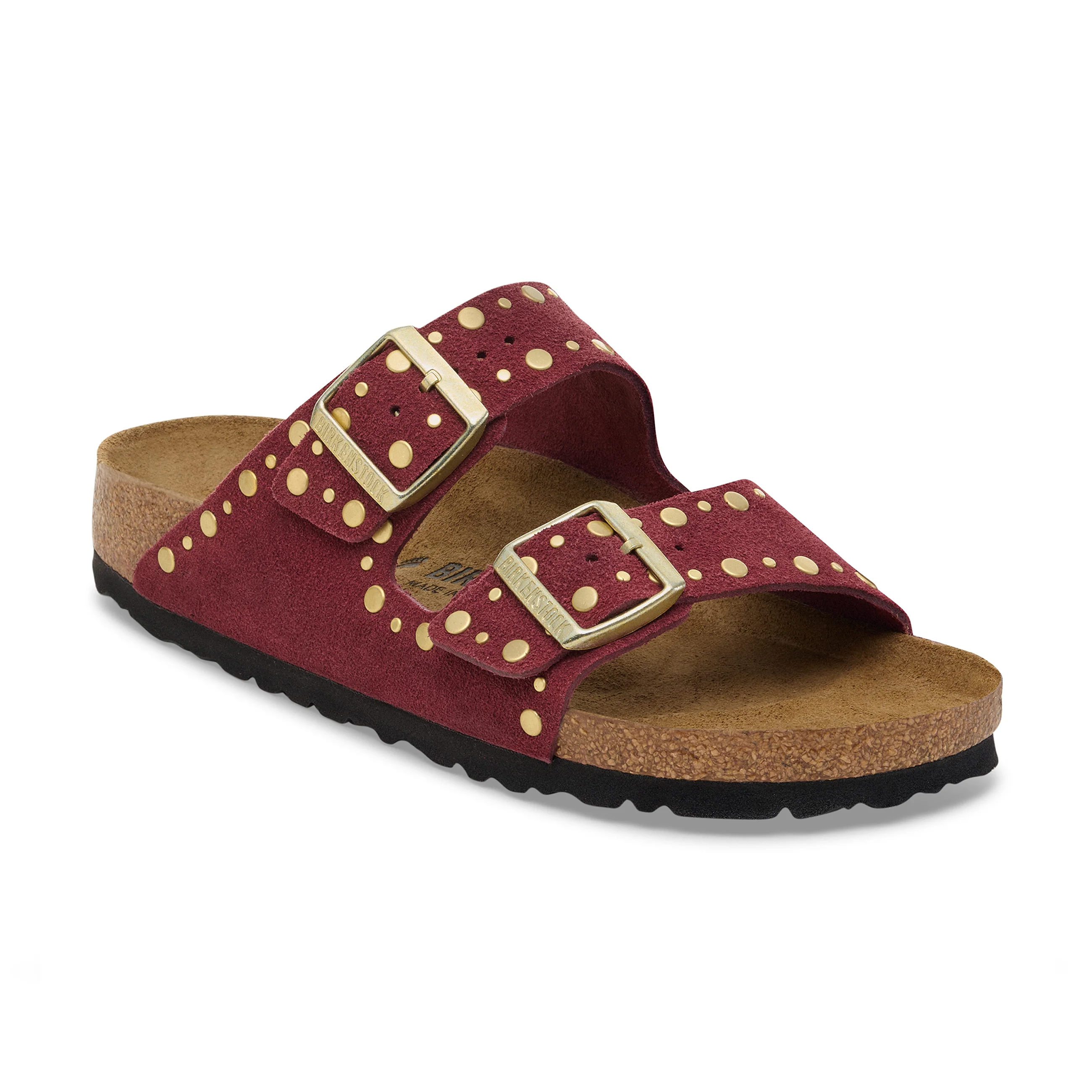 Arizona Rivet Zinfandel Suede Leather