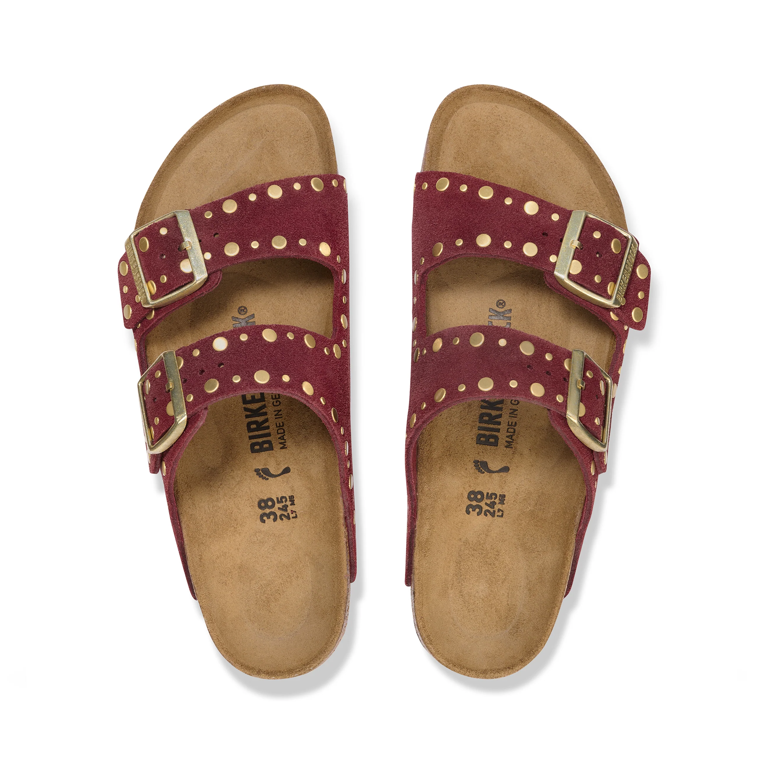 Arizona Rivet Zinfandel Suede Leather - Image 3
