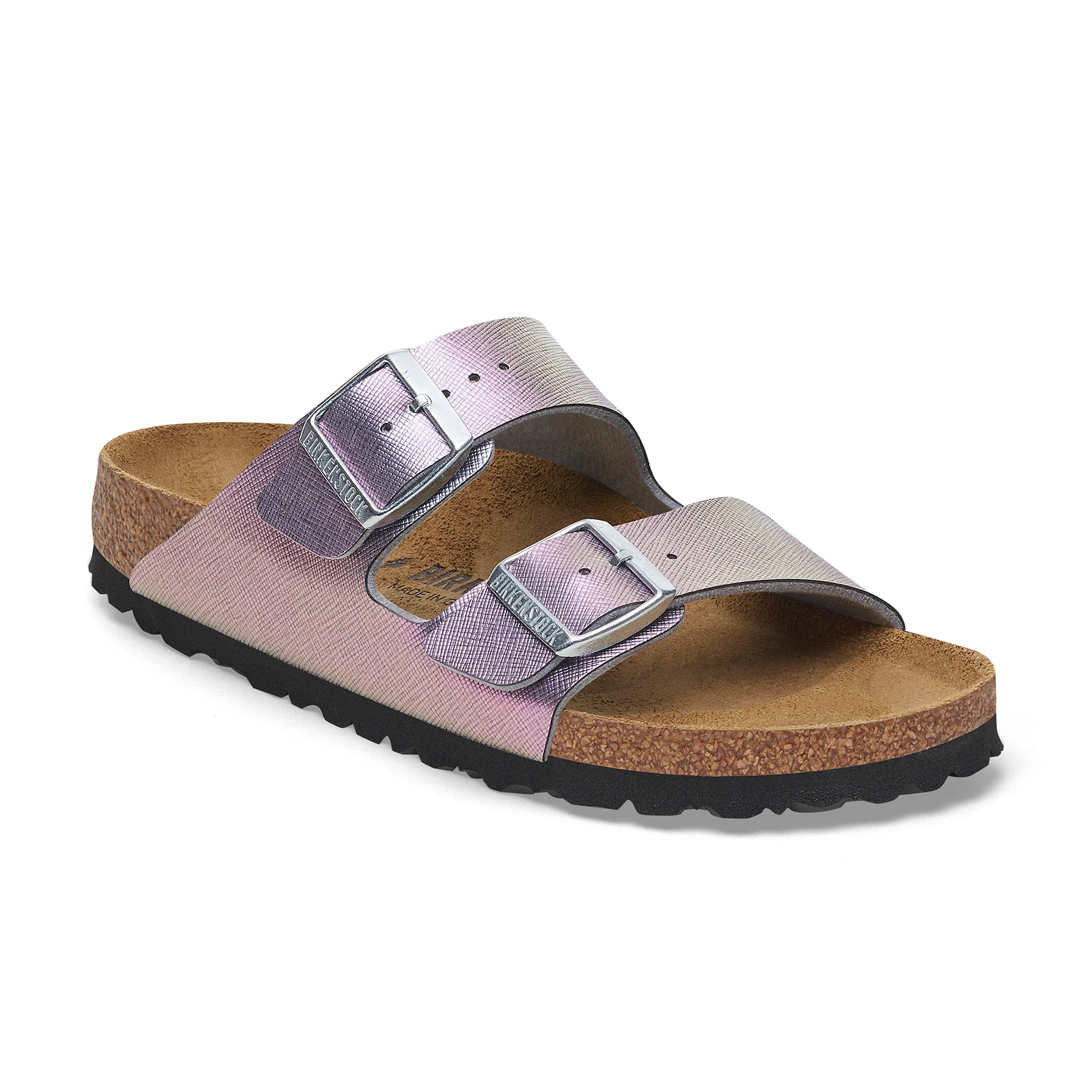 Arizona Saffiano Iridescent Viola Embossed Birko-Flor
