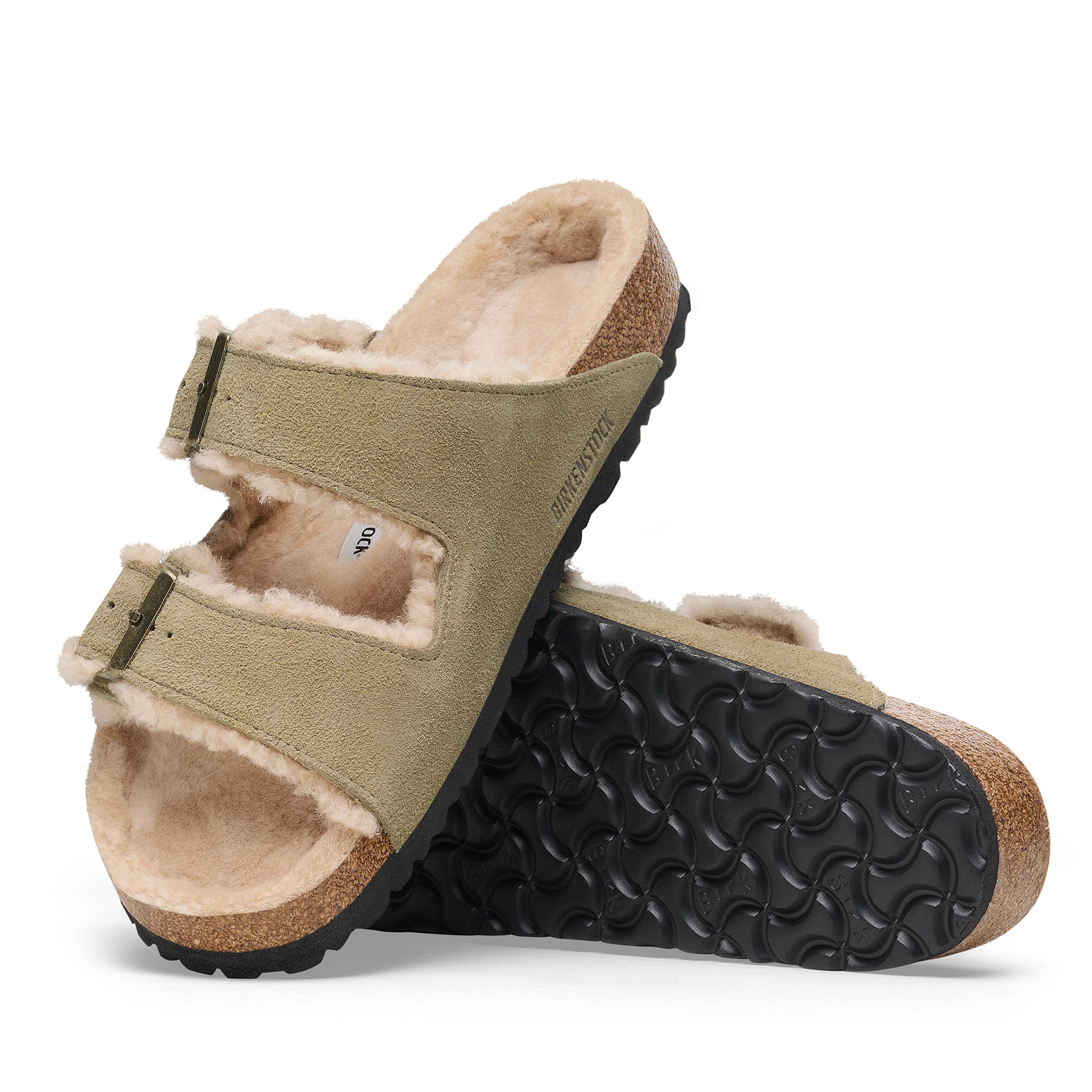 Arizona Shearling Taupe Suede Leather/Shearling - Image 4