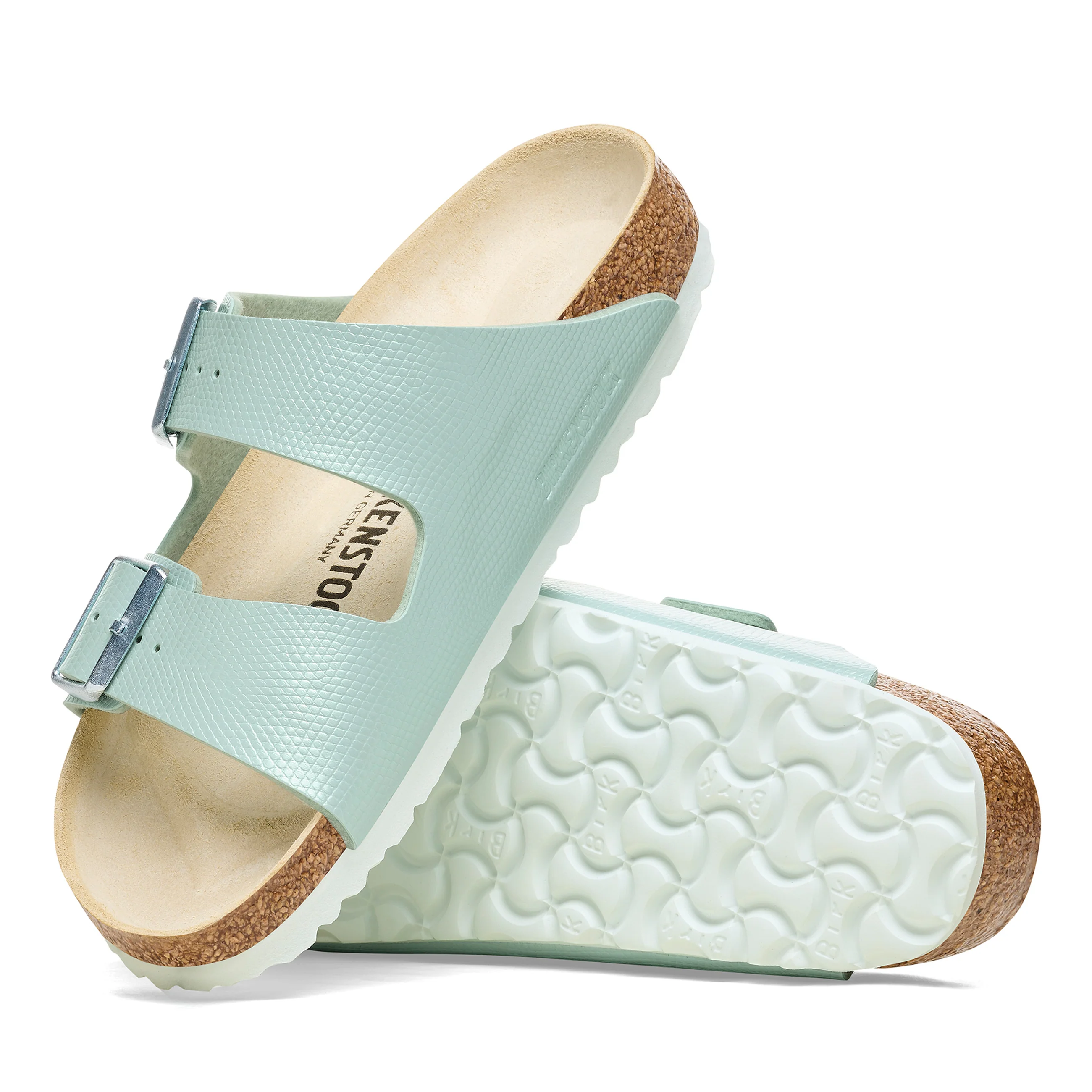 Arizona Shiny Embossed Surf Green Embossed Birko-Flor - Image 4