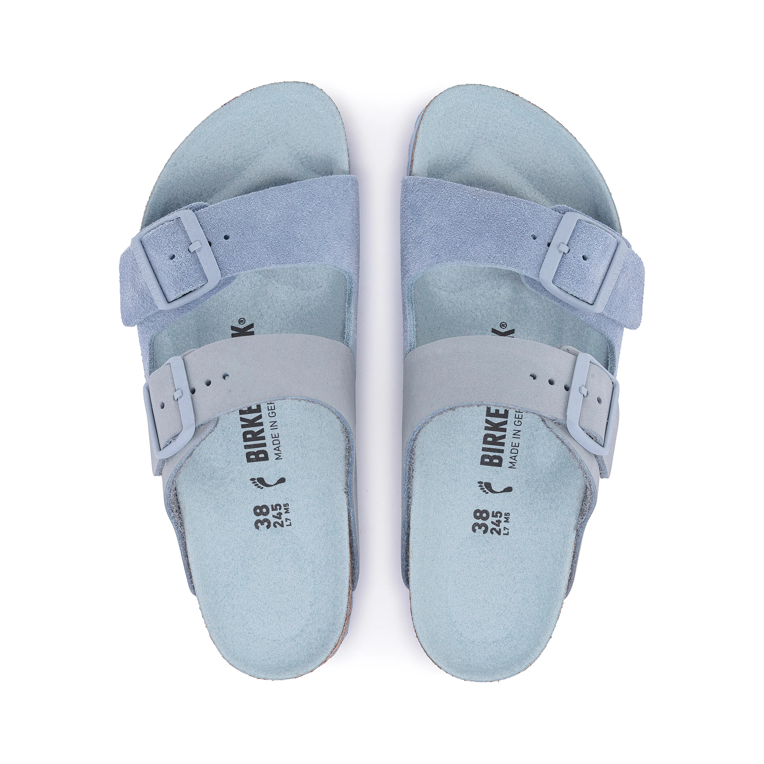 Arizona Split Dusty Blue Nubuck/Suede Leather - Image 3