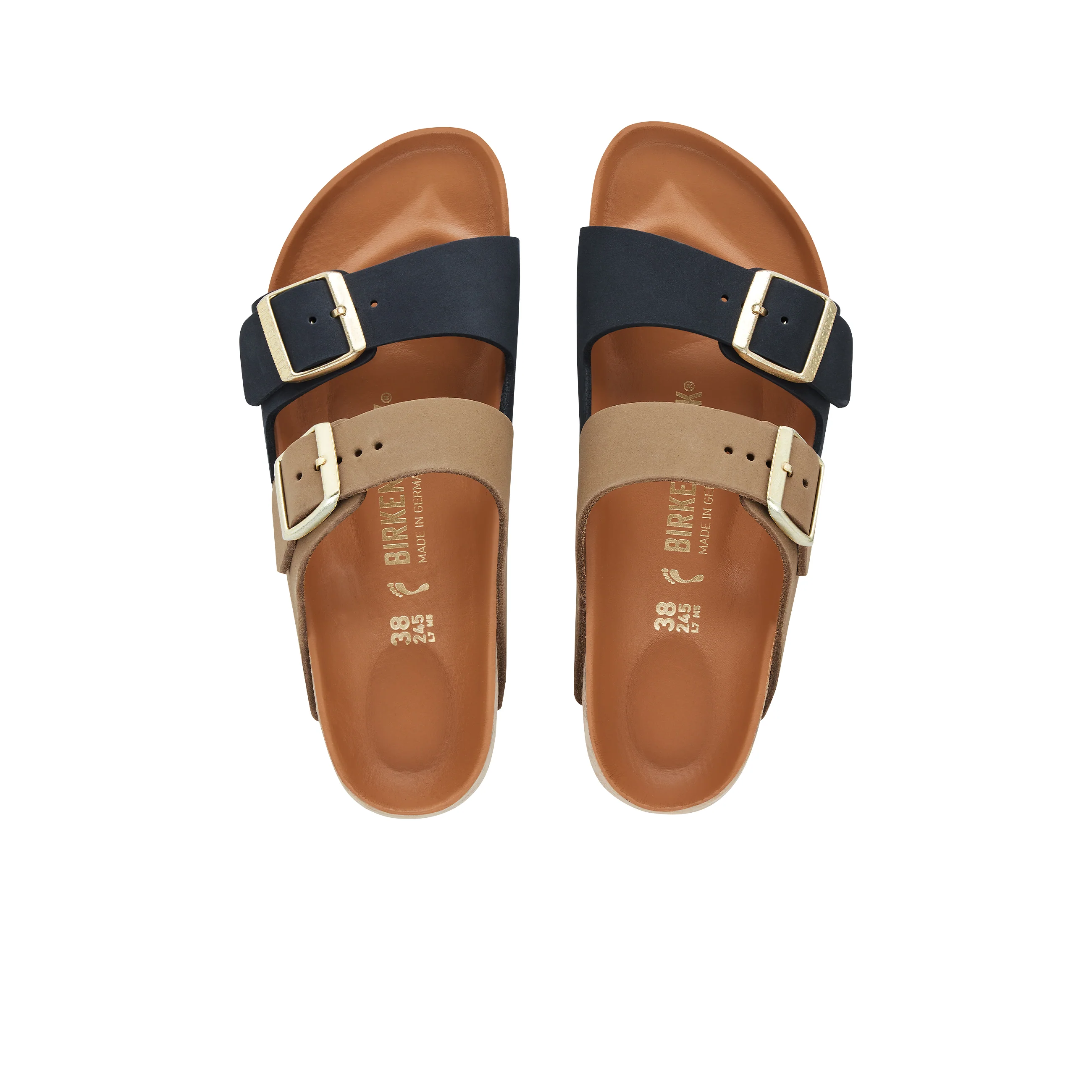 Arizona Split Midnight/Mud Green Nubuck Leather - Image 3