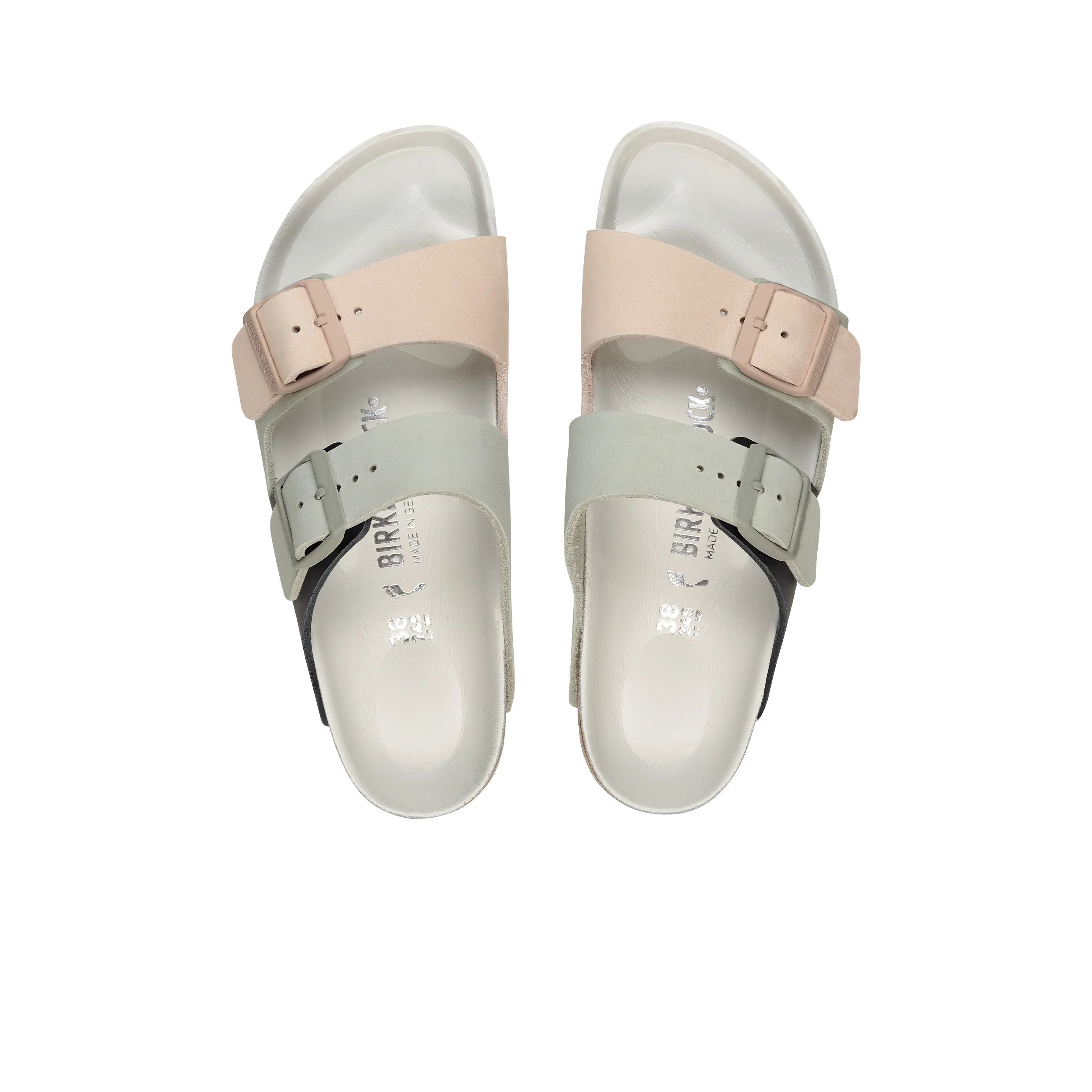 Arizona Split Mineral/Light Rose Nubuck Leather - Image 3