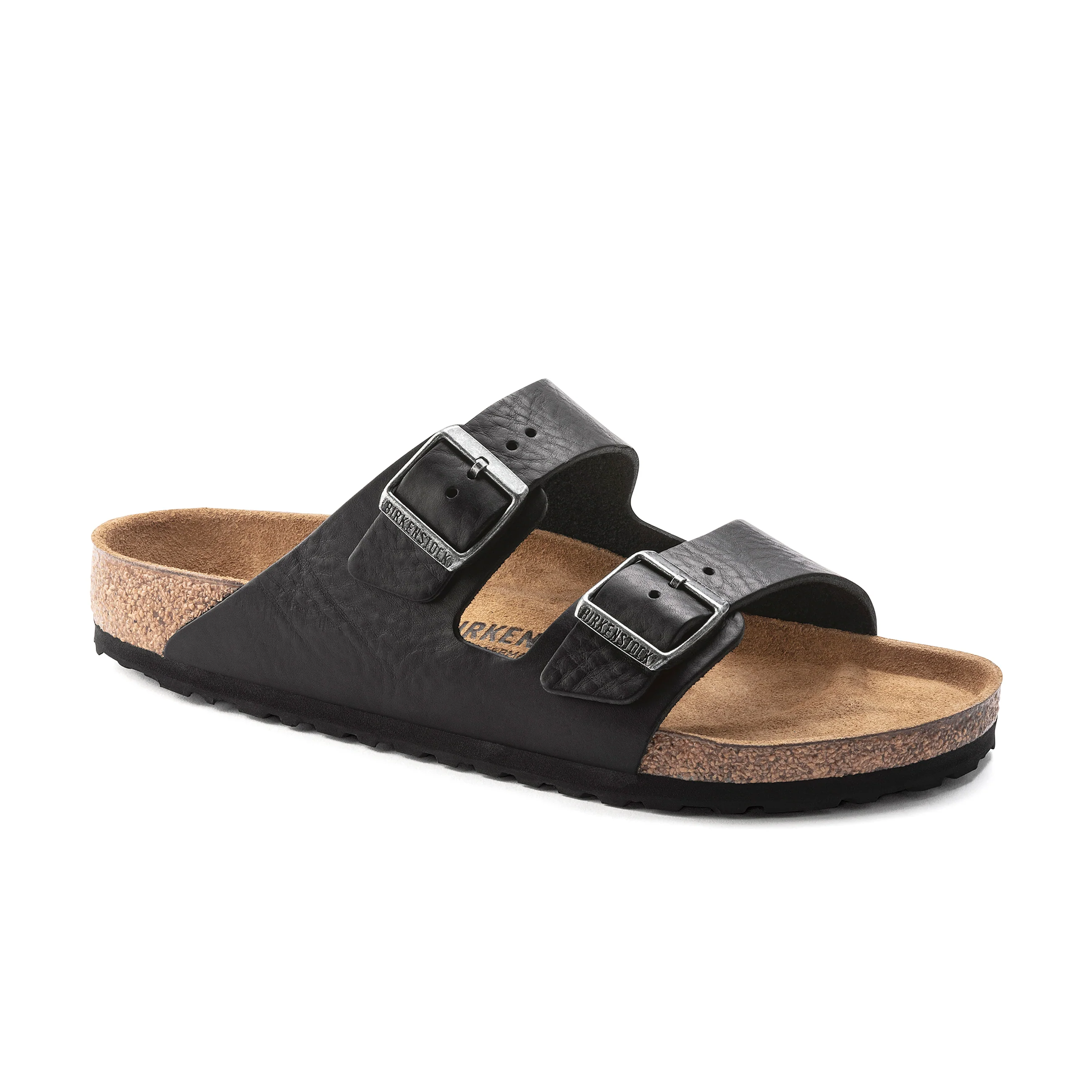 Arizona Vintage Wood Black Natural Leather