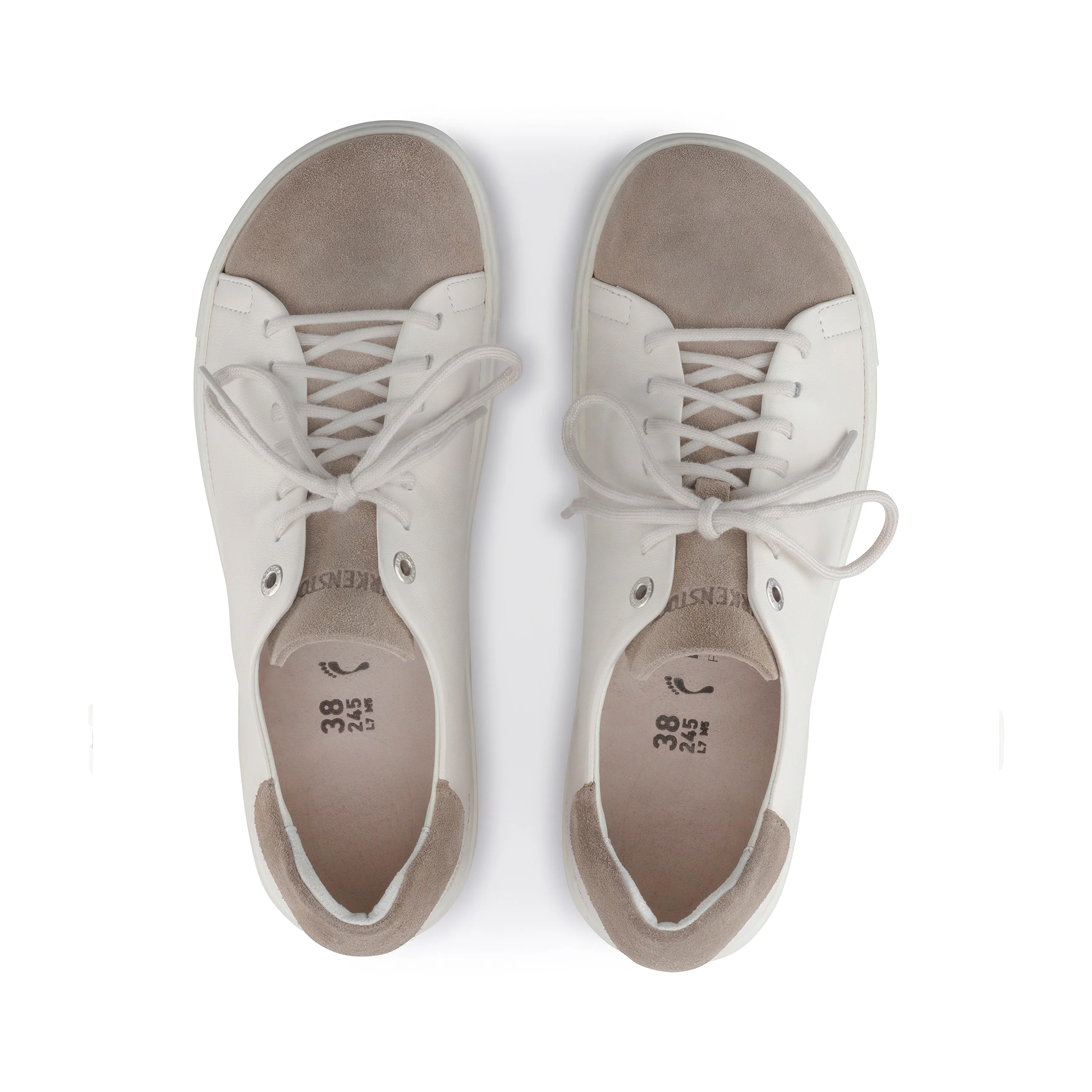 Bend Low Grey Taupe/Eggshell Smooth Leather - Image 3