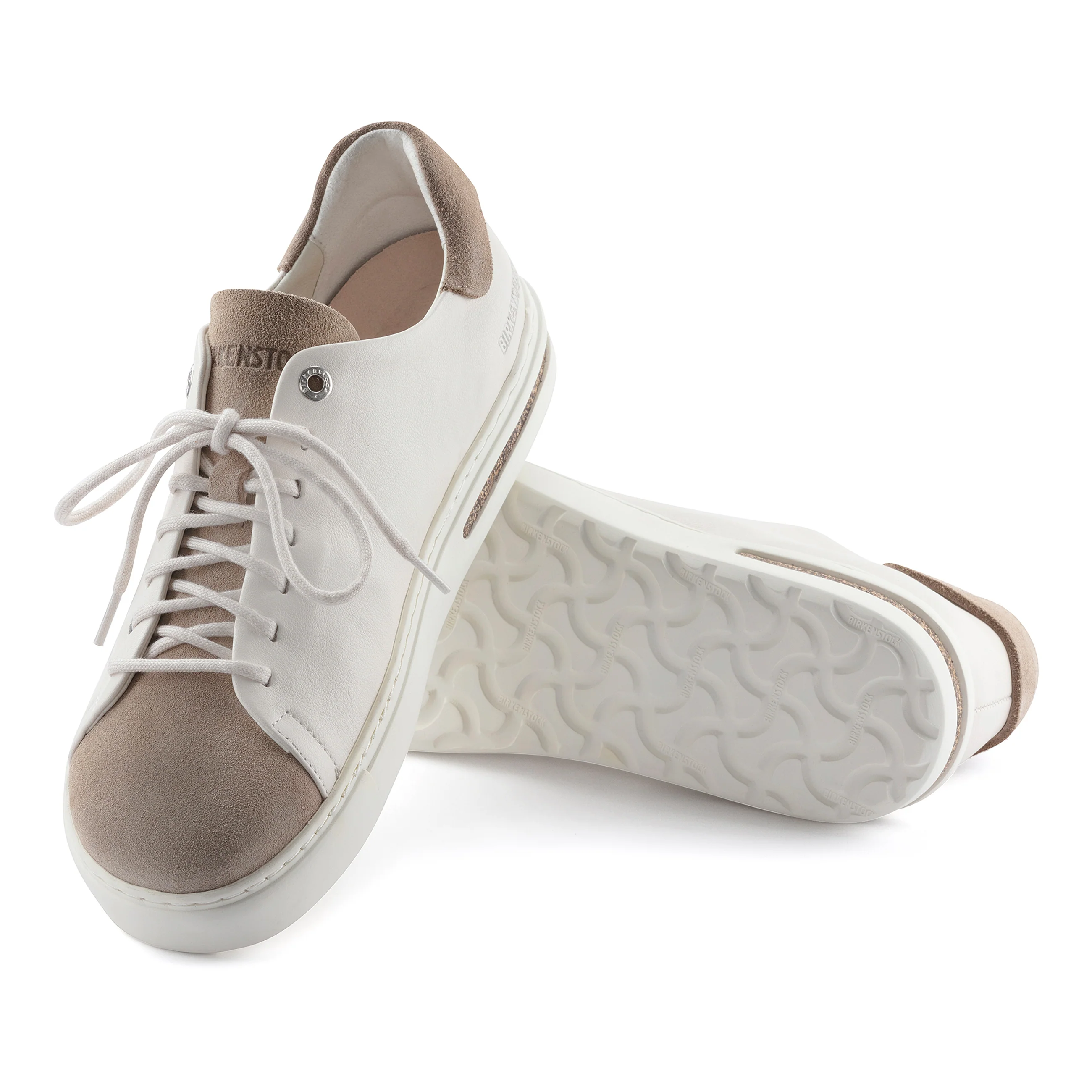 Bend Low Grey Taupe/Eggshell Smooth Leather - Image 4