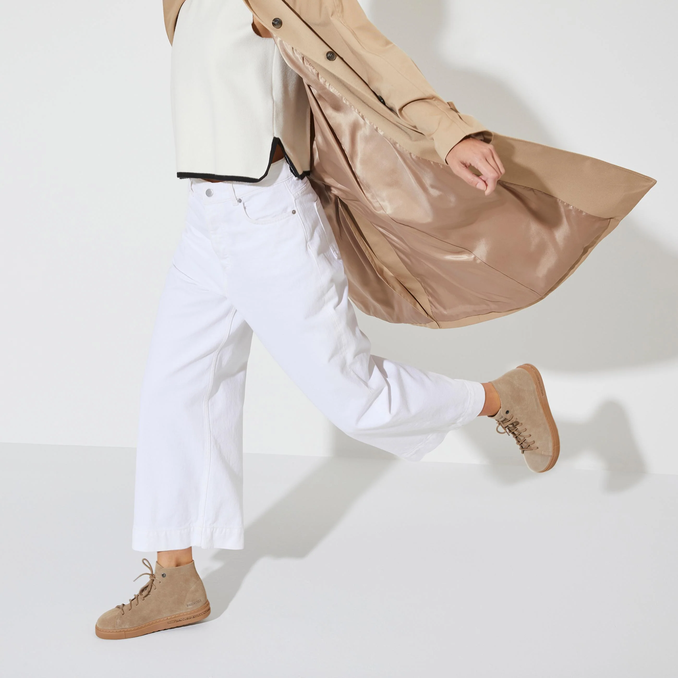 Bend Mid Taupe Suede Leather - Image 5
