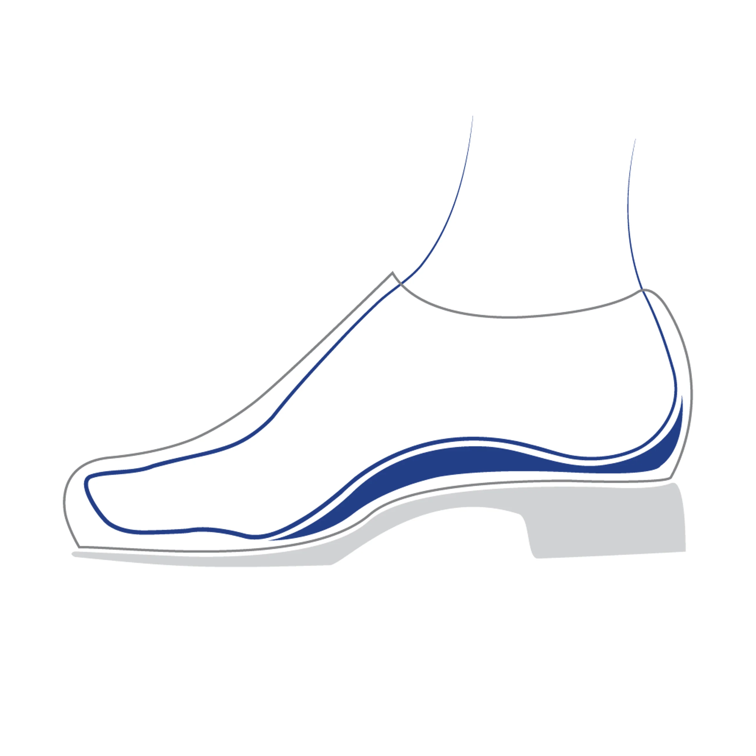 Blue Footbed Heels Textile - Image 5