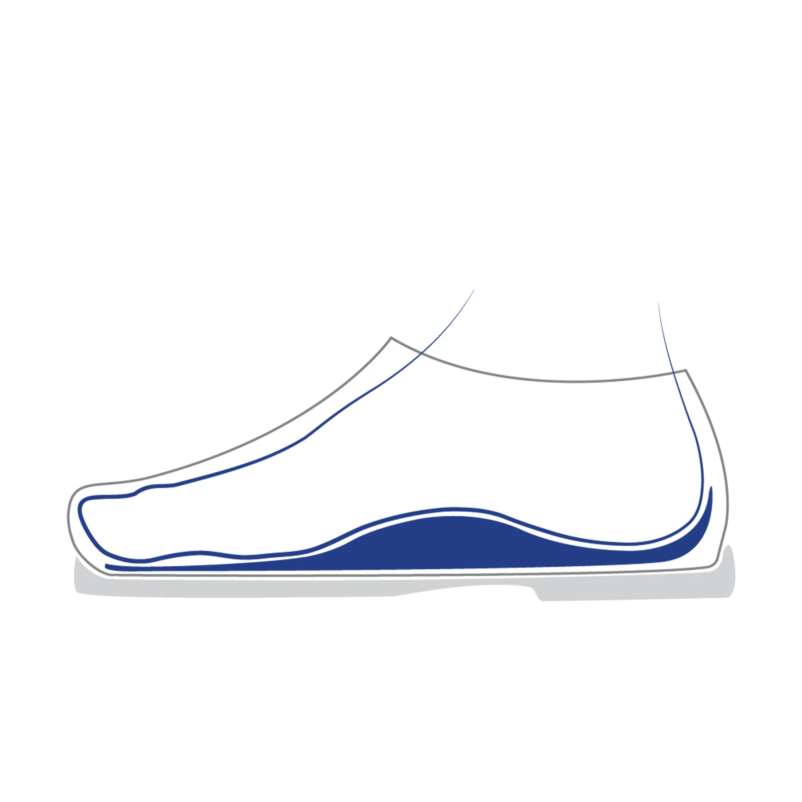 Blue Footbed Long Microfibre - Image 5