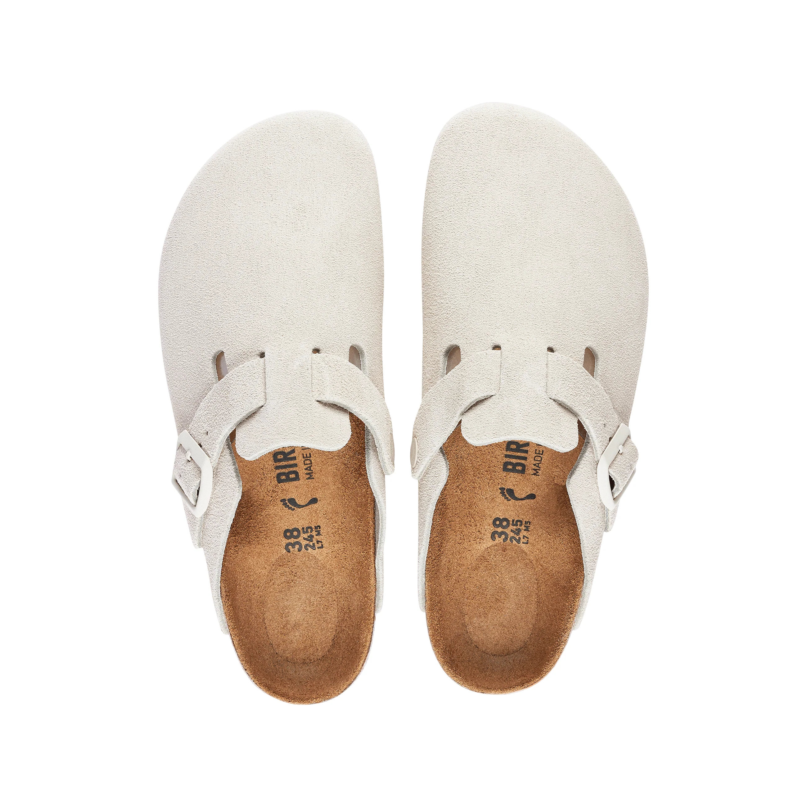 Boston Antique White Suede Leather - Image 3
