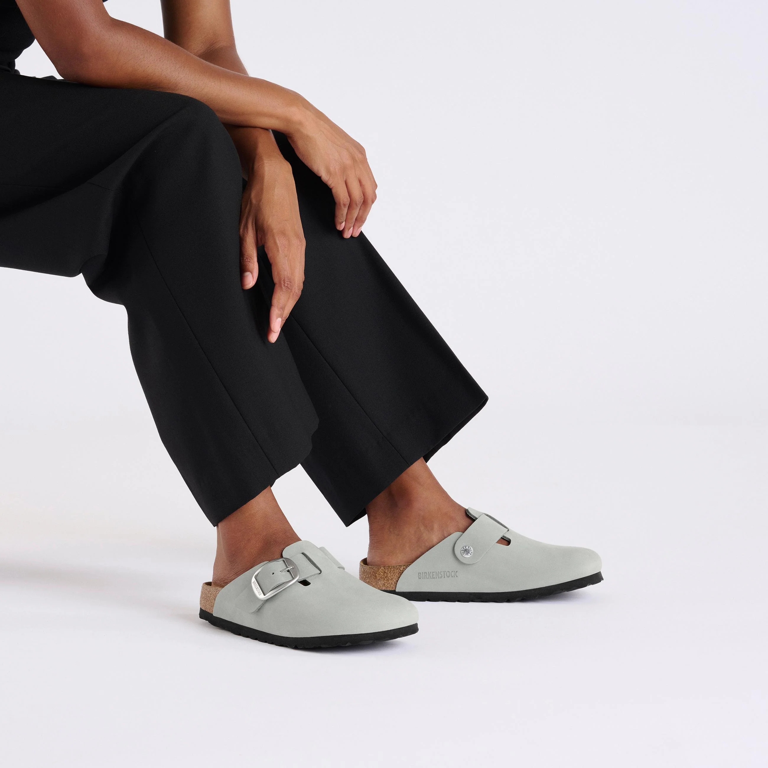 Boston Big Buckle Pure Sage Nubuck Leather - Image 4