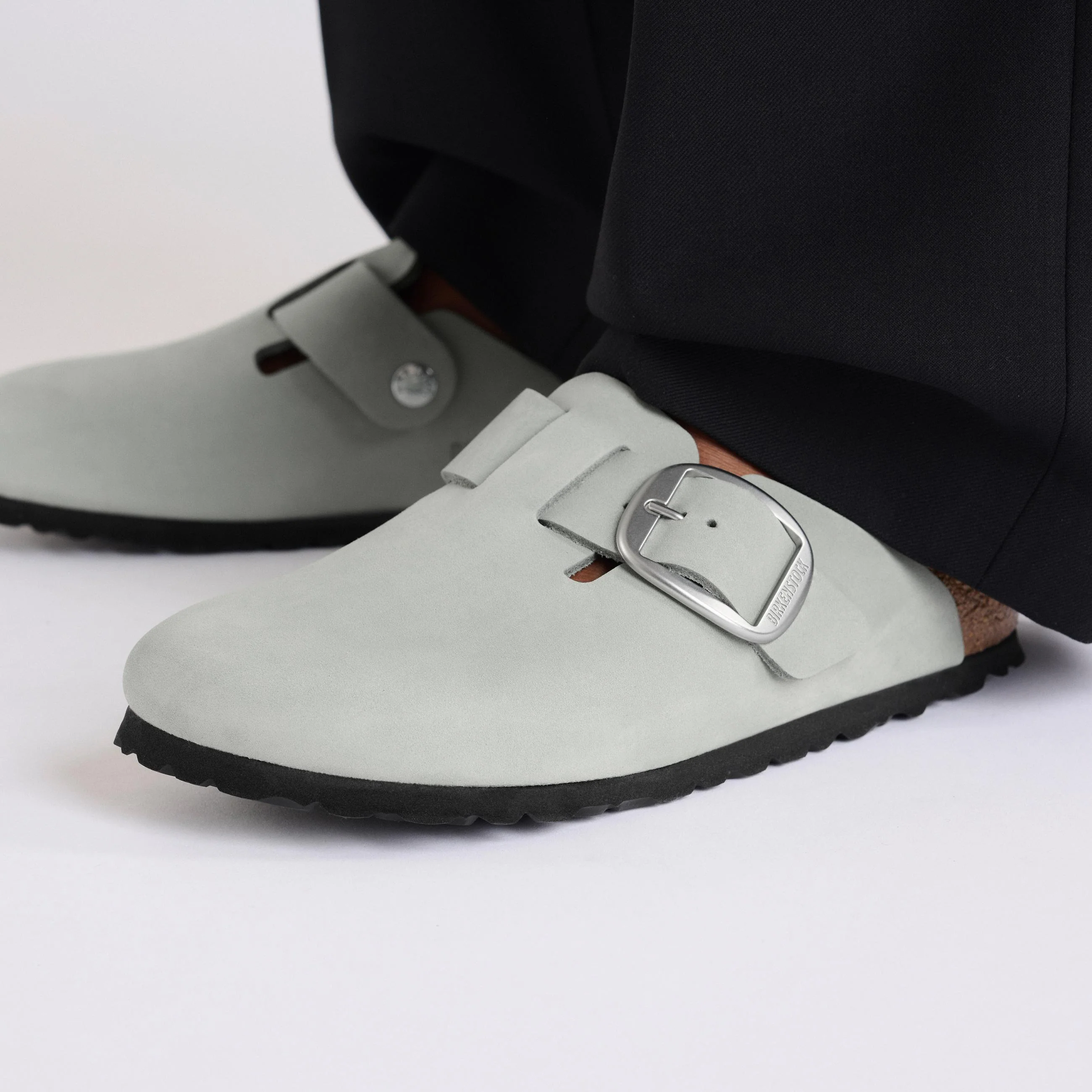 Boston Big Buckle Pure Sage Nubuck Leather - Image 5