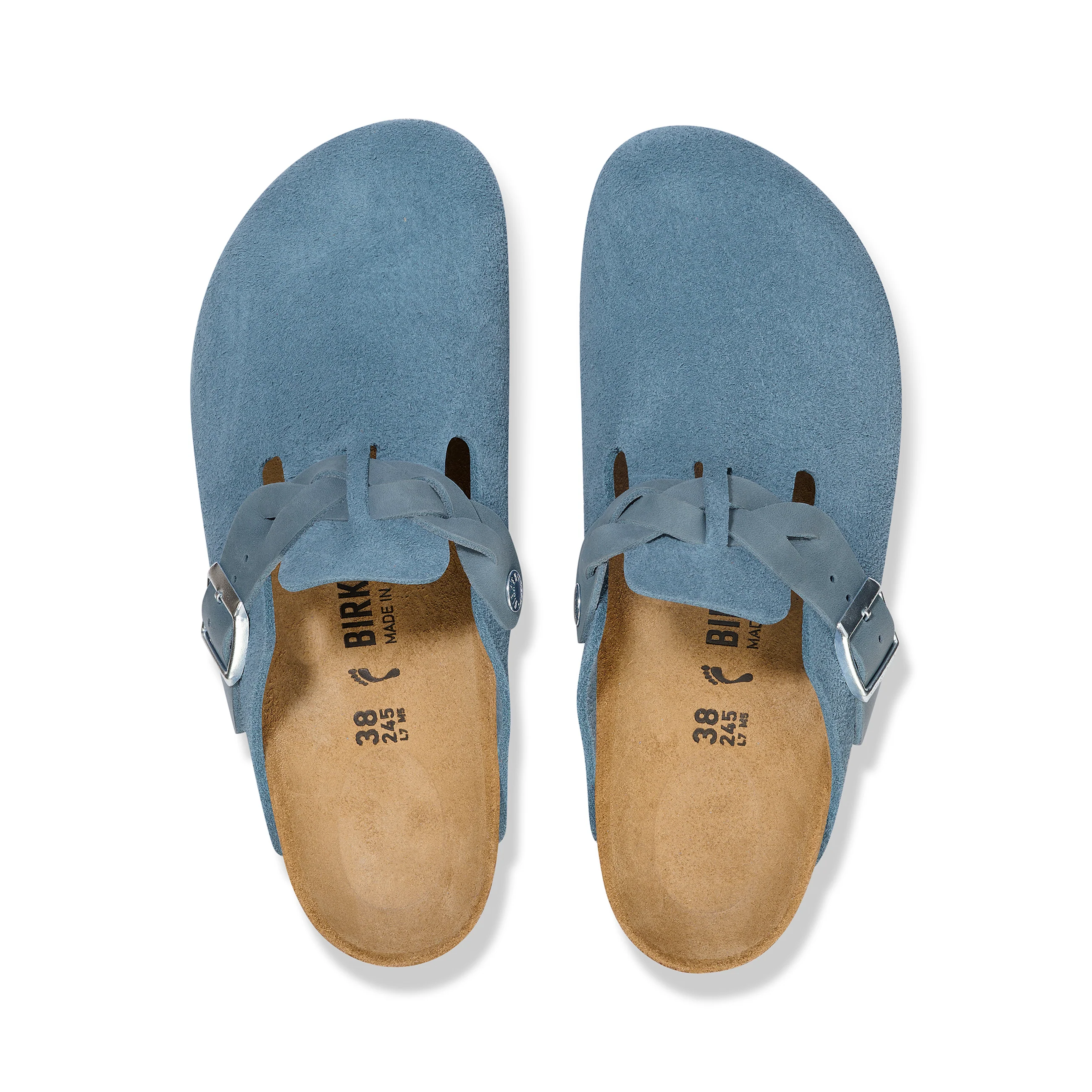 Boston Braided Elemental Blue Suede Leather - Image 3